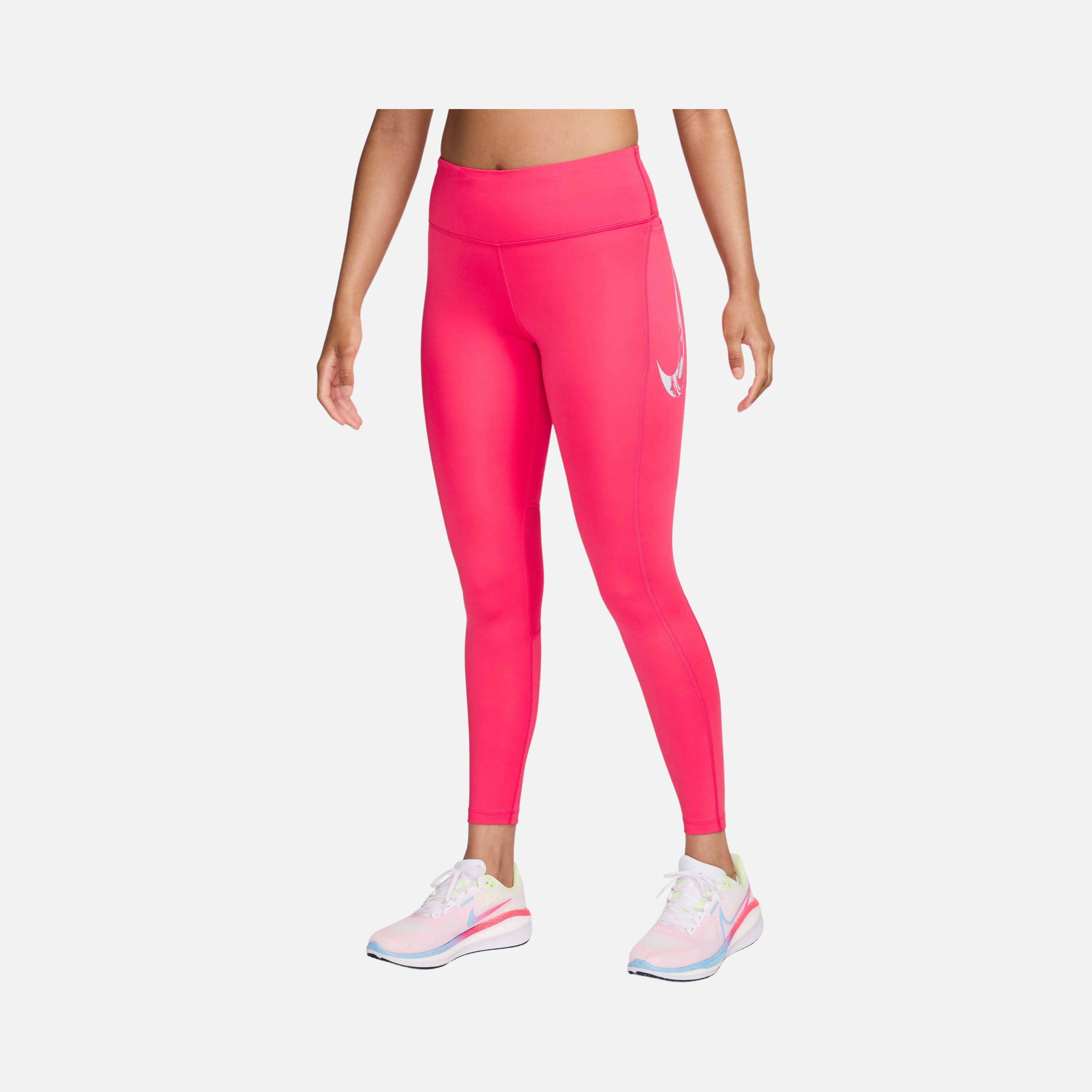 Nike Dri-Fit Fast Swoosh Mid-Rise 7/8 Running Kadın Tayt