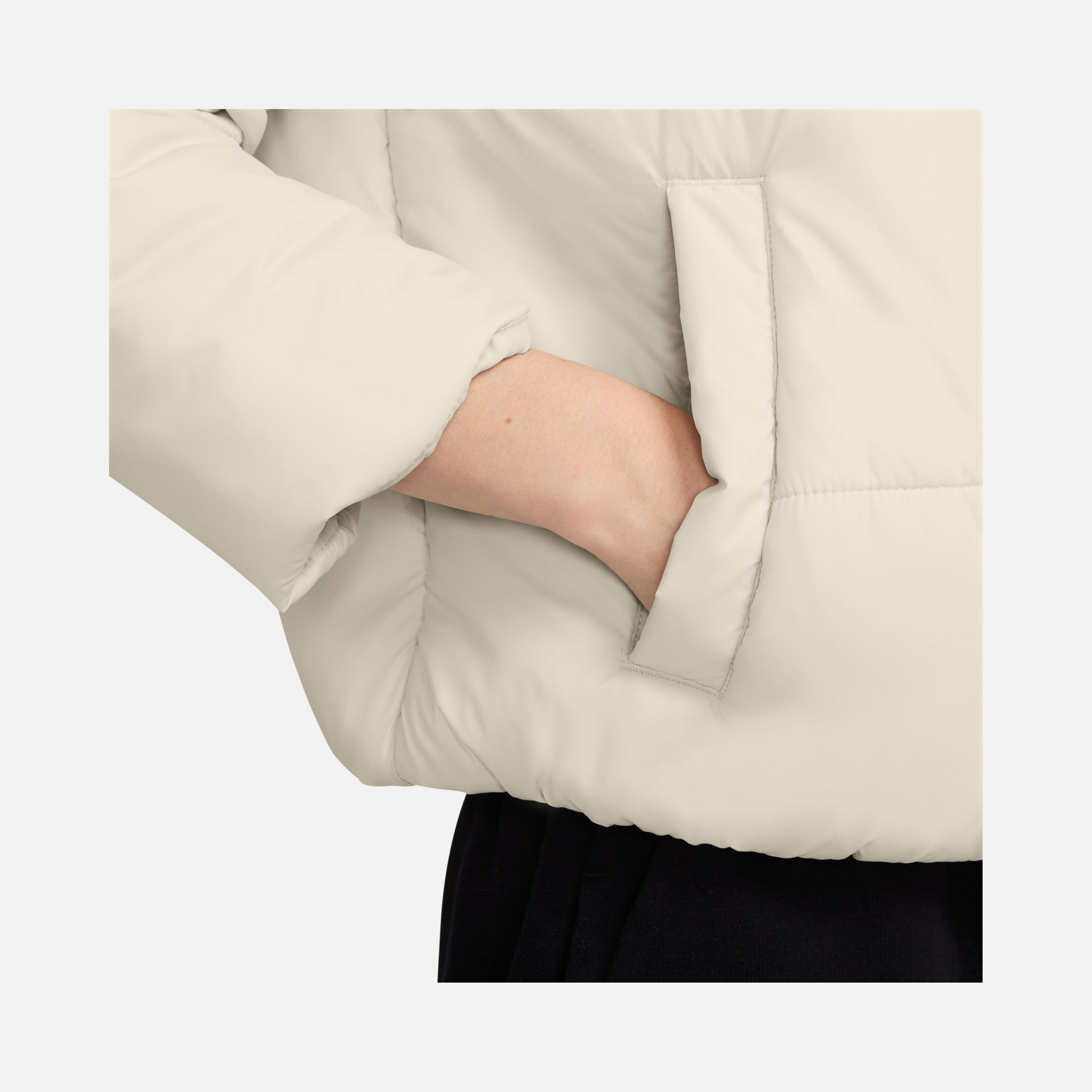 Nike Sportswear Therma-Fit Loose Cut at Hip-Length Full-Zip Hoodie Kadın Mont