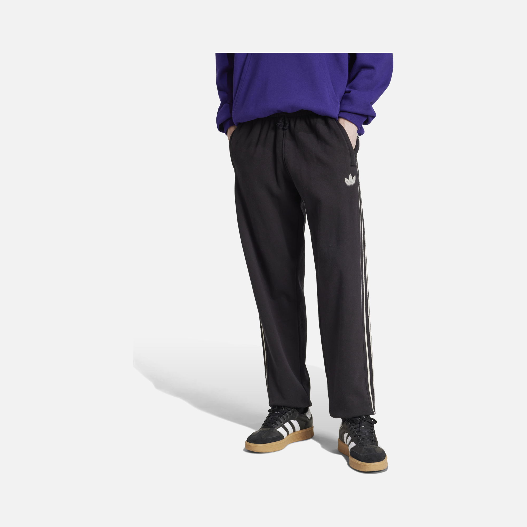 adidas Originals Skeleton 3-Stripes French Terry Fabric Loose Fit Erkek Eşofman Altı