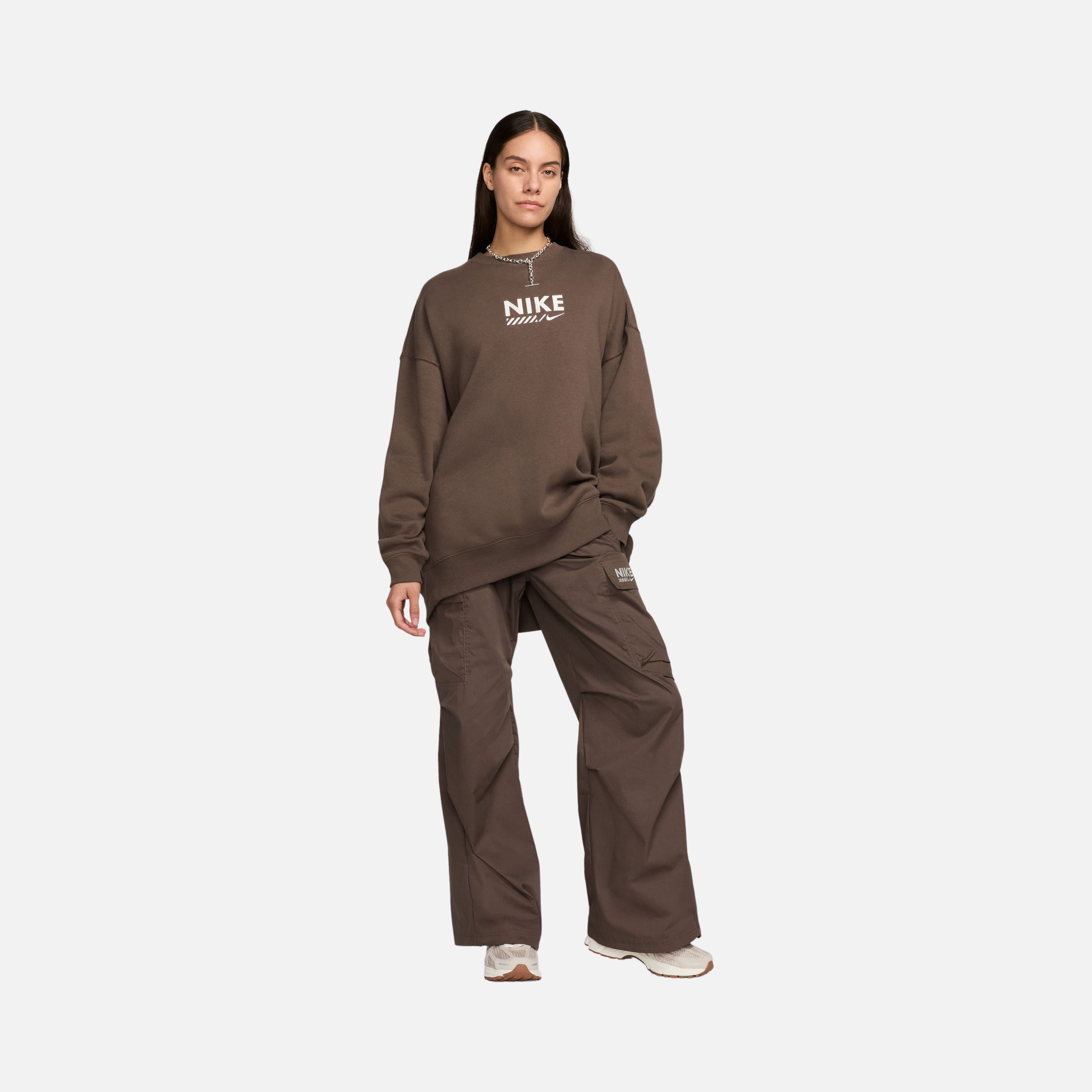 Nike Sportswear Gel Oversized Fleece Crew-Neck Kadın Sweatshirt