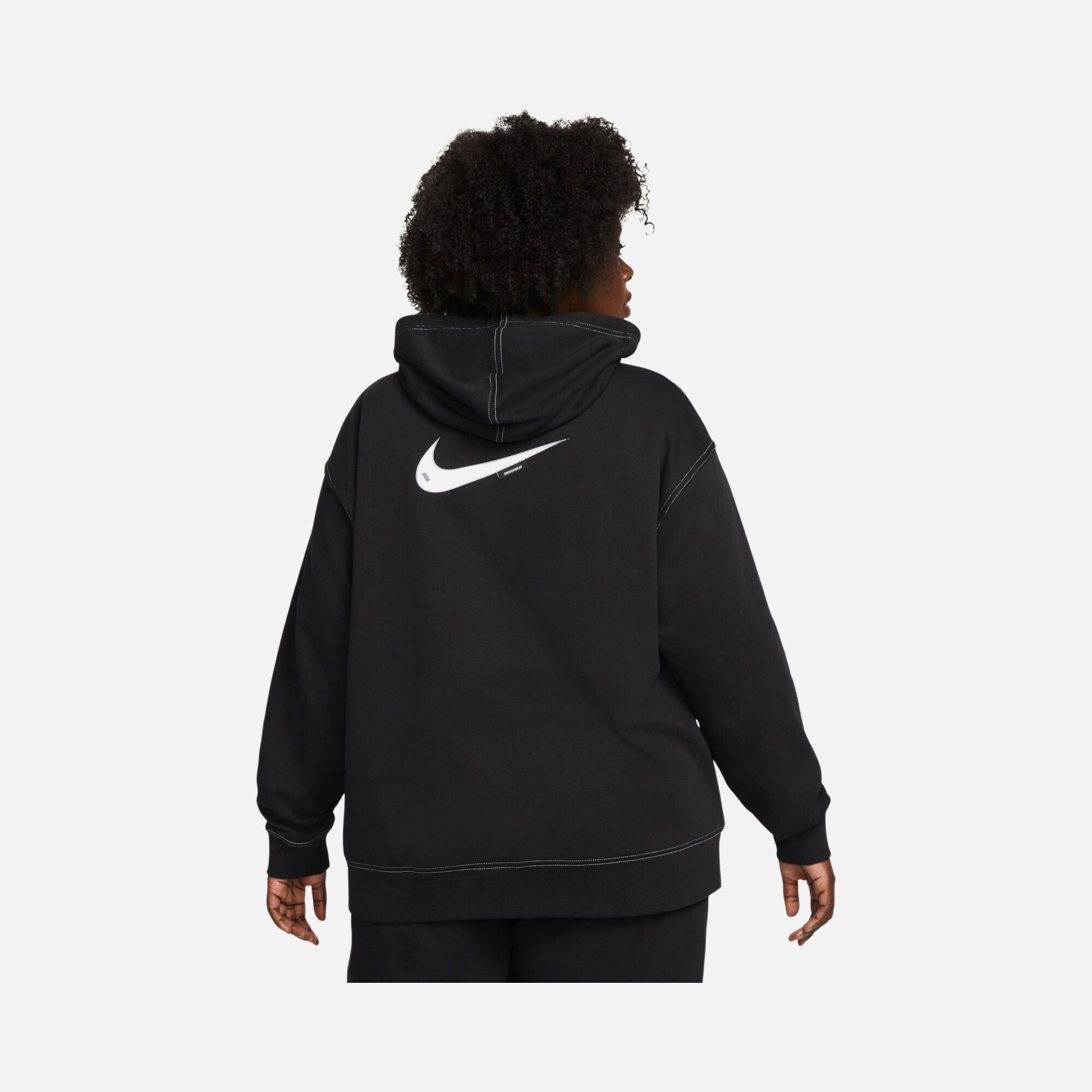 Nike Sportswear Swoosh Fleece Hoodie (Plus Size) Kadın Sweatshirt