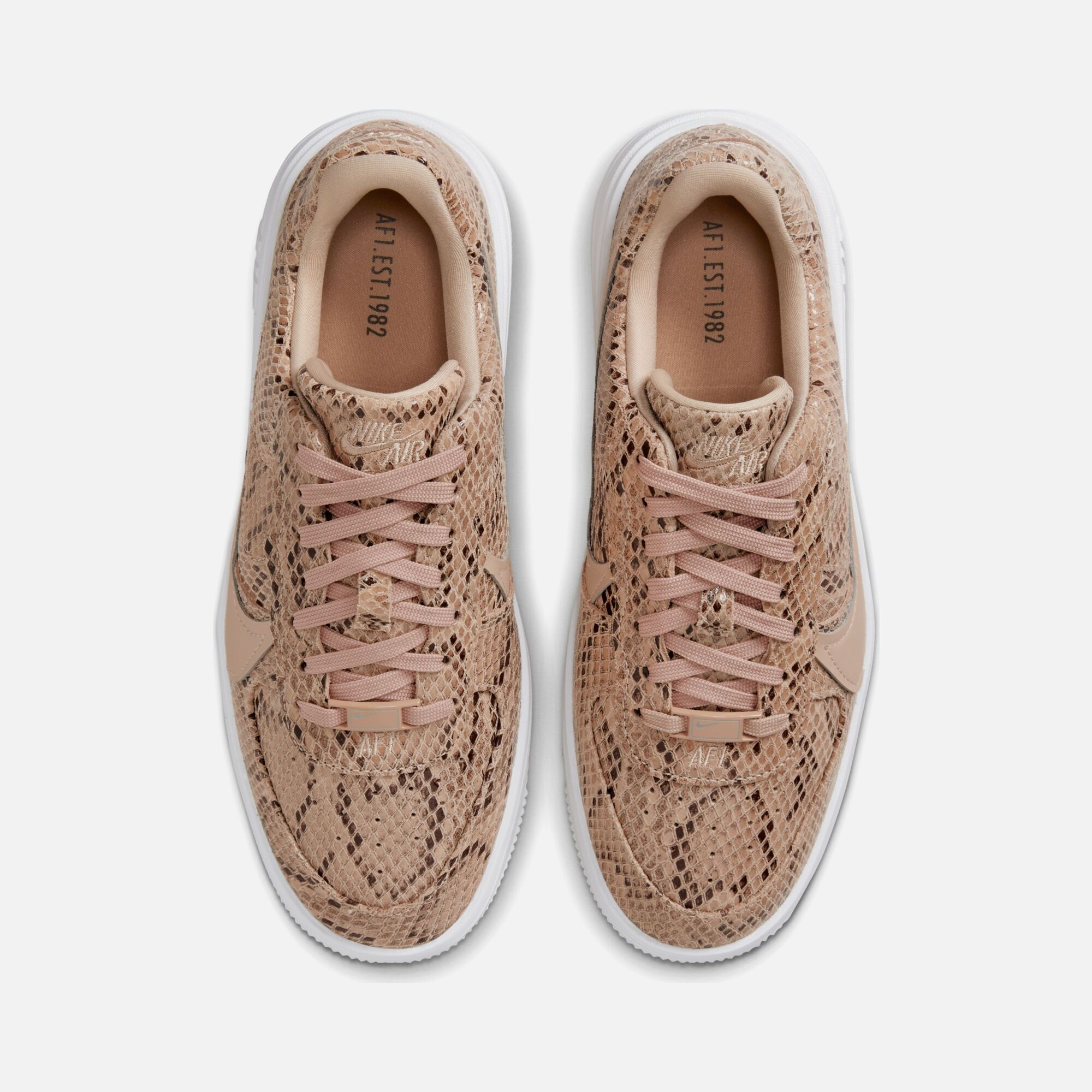 Nike Air Force 1 PLT.AF.ORM ''Snakeskin Print'' Kadın Spor Ayakkabı