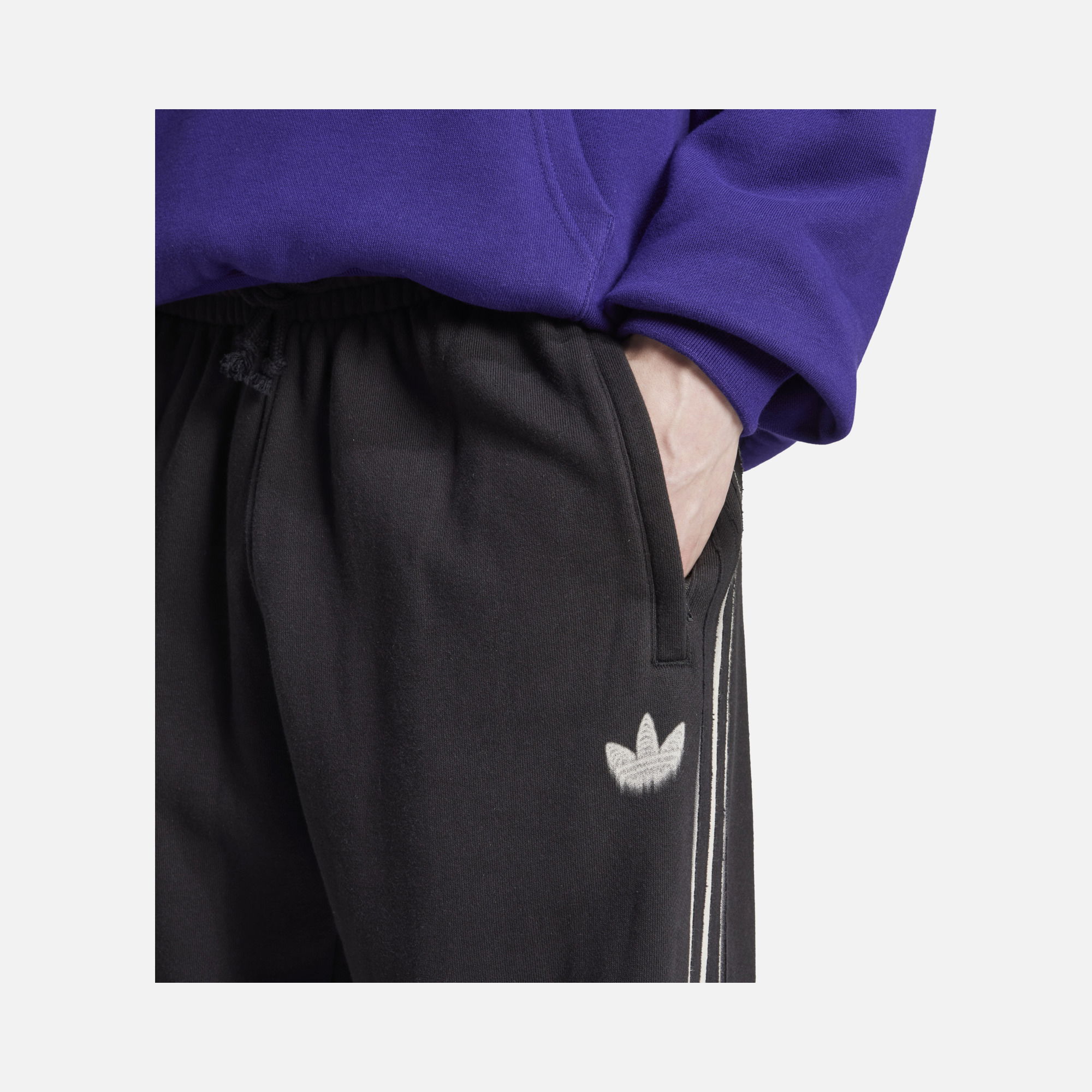 adidas Originals Skeleton 3-Stripes French Terry Fabric Loose Fit Erkek Eşofman Altı
