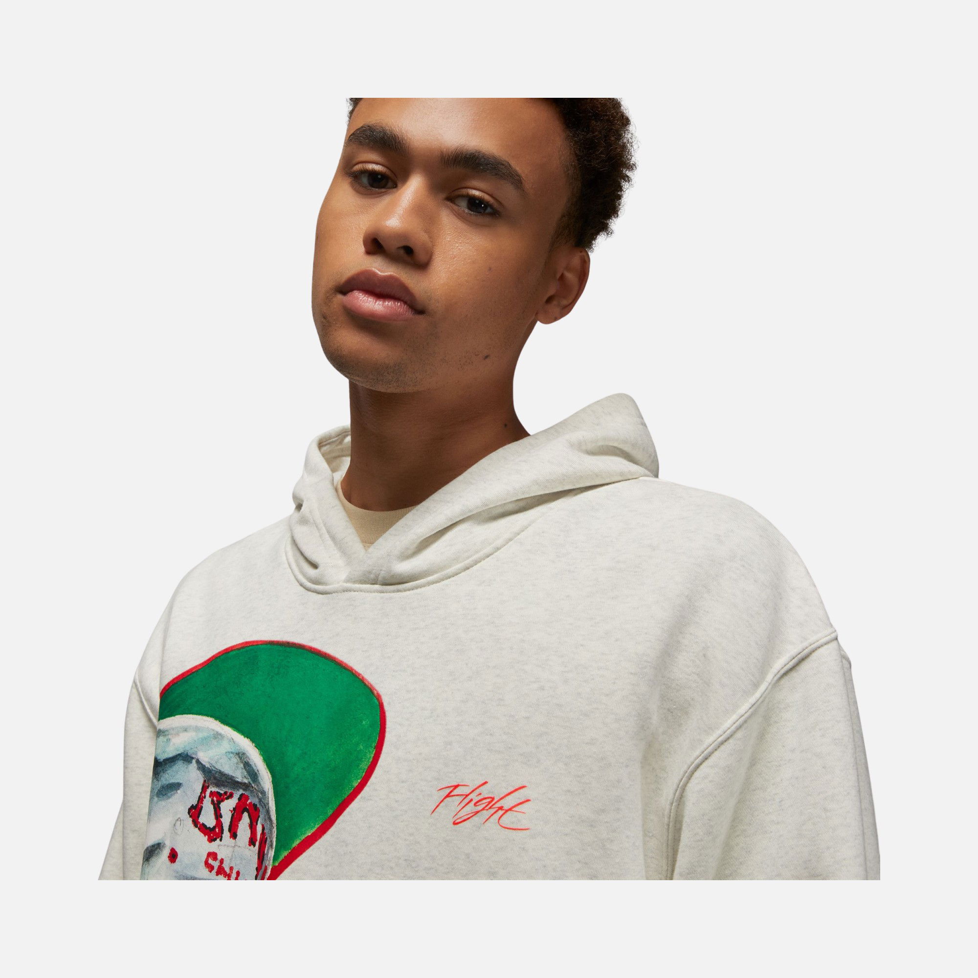 Nike Jordan Flight Artist Graphics Fleece Hoodie Erkek Sweatshirt