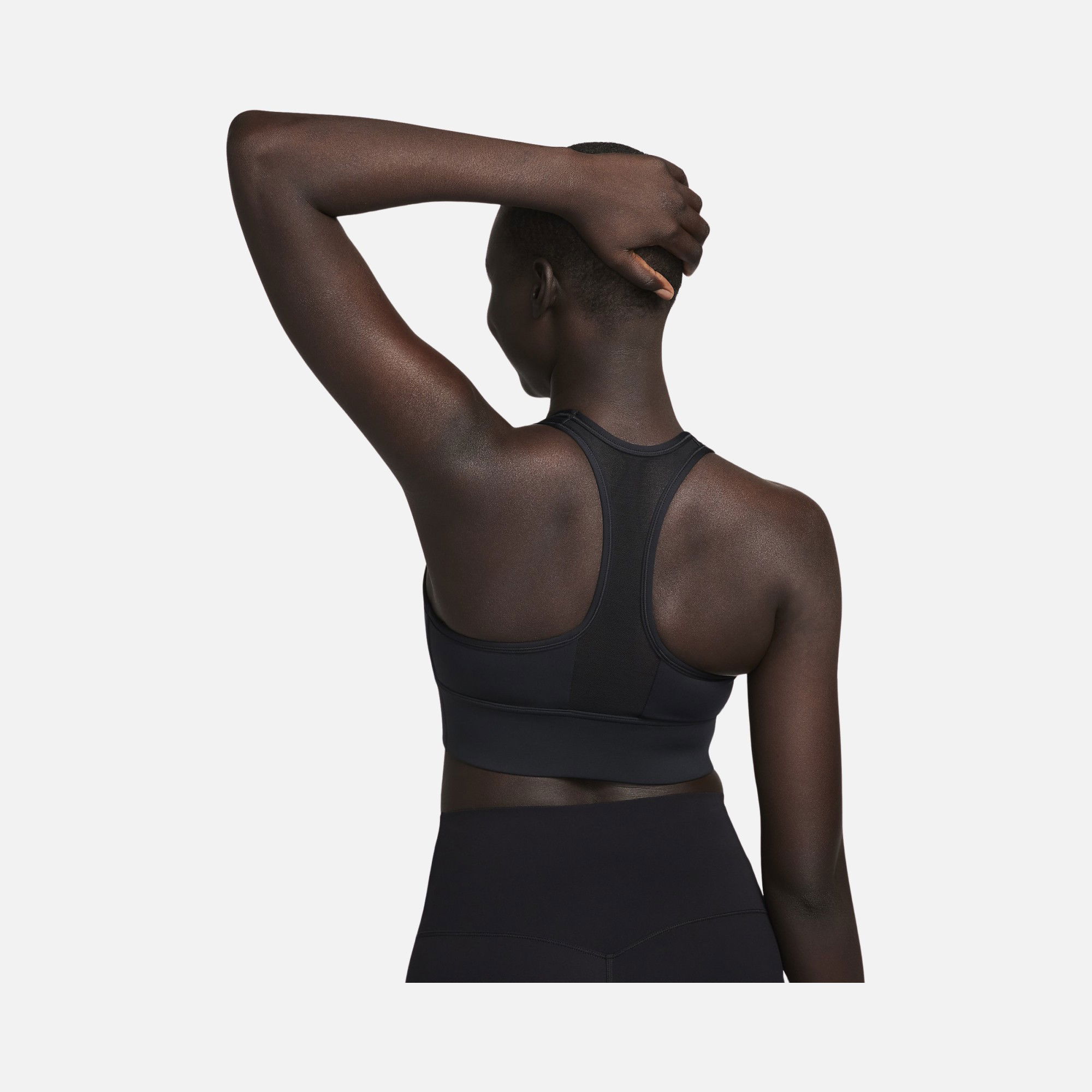 Nike Swoosh Medium Support Padded Longline Sports Kadın Bra