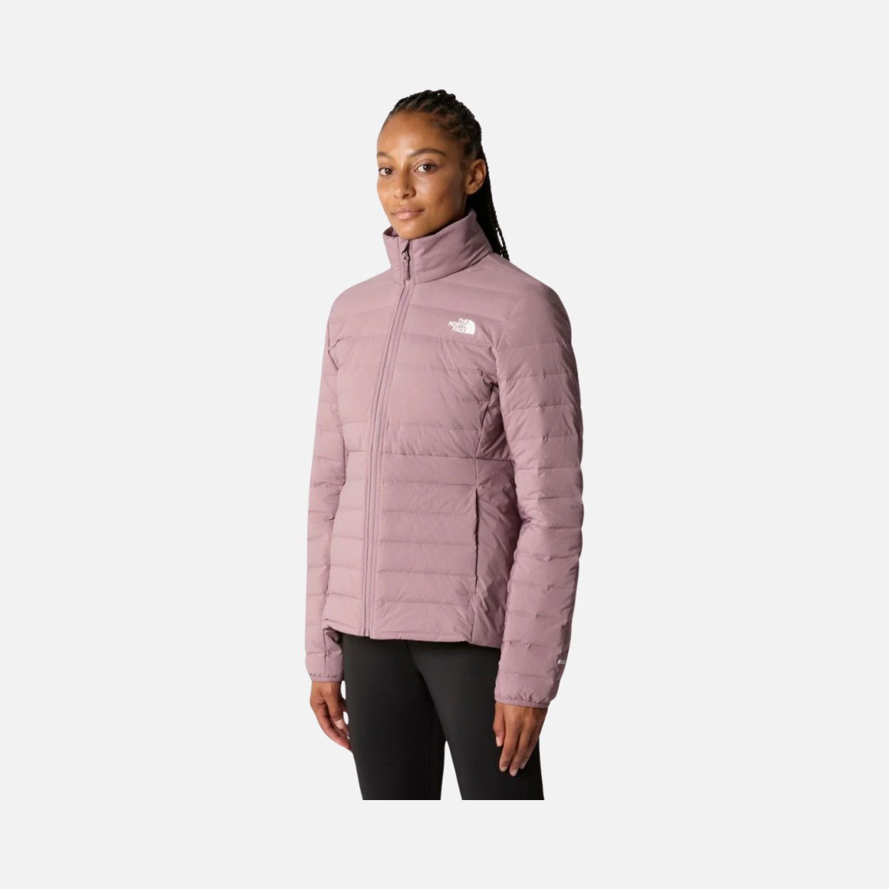North Face Belleview Stretch Goose Down 600 Full-Zip Hoodie Kadın Mont
