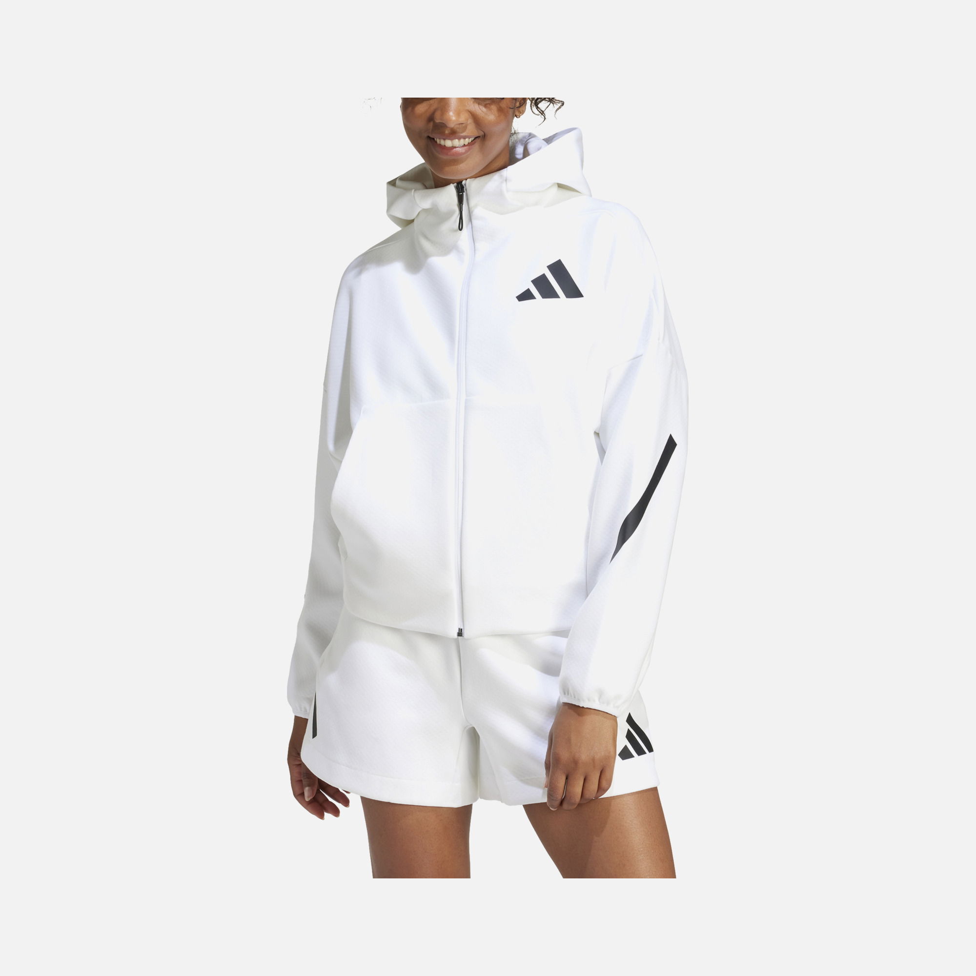 adidas Sportswear Z.N.E. Primeknit Fabric Full-Zip Hoodie Kadın Sweatshirt
