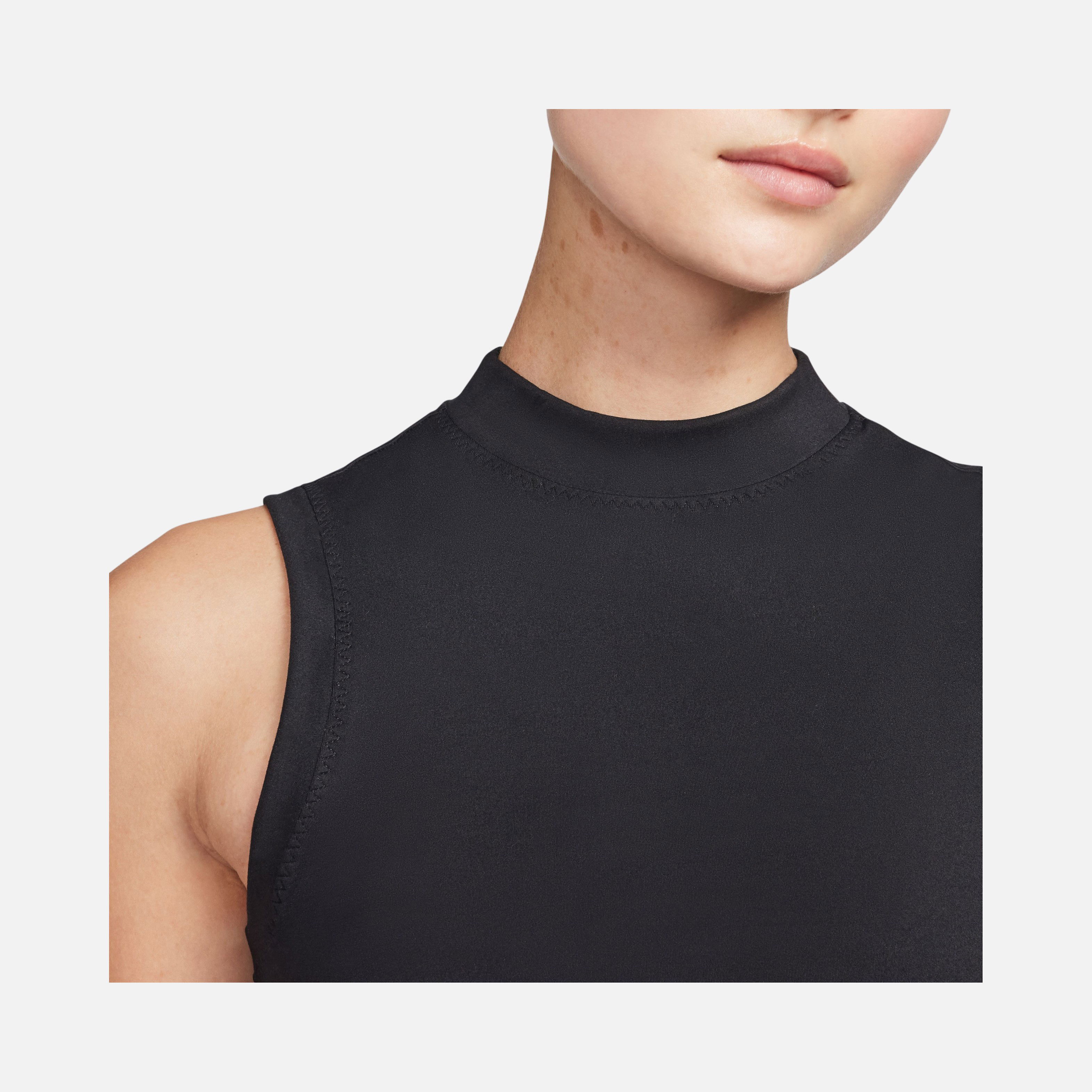 Nike One Dri-Fit Fitted Mock-Neck Cropped Training Kadın Atlet