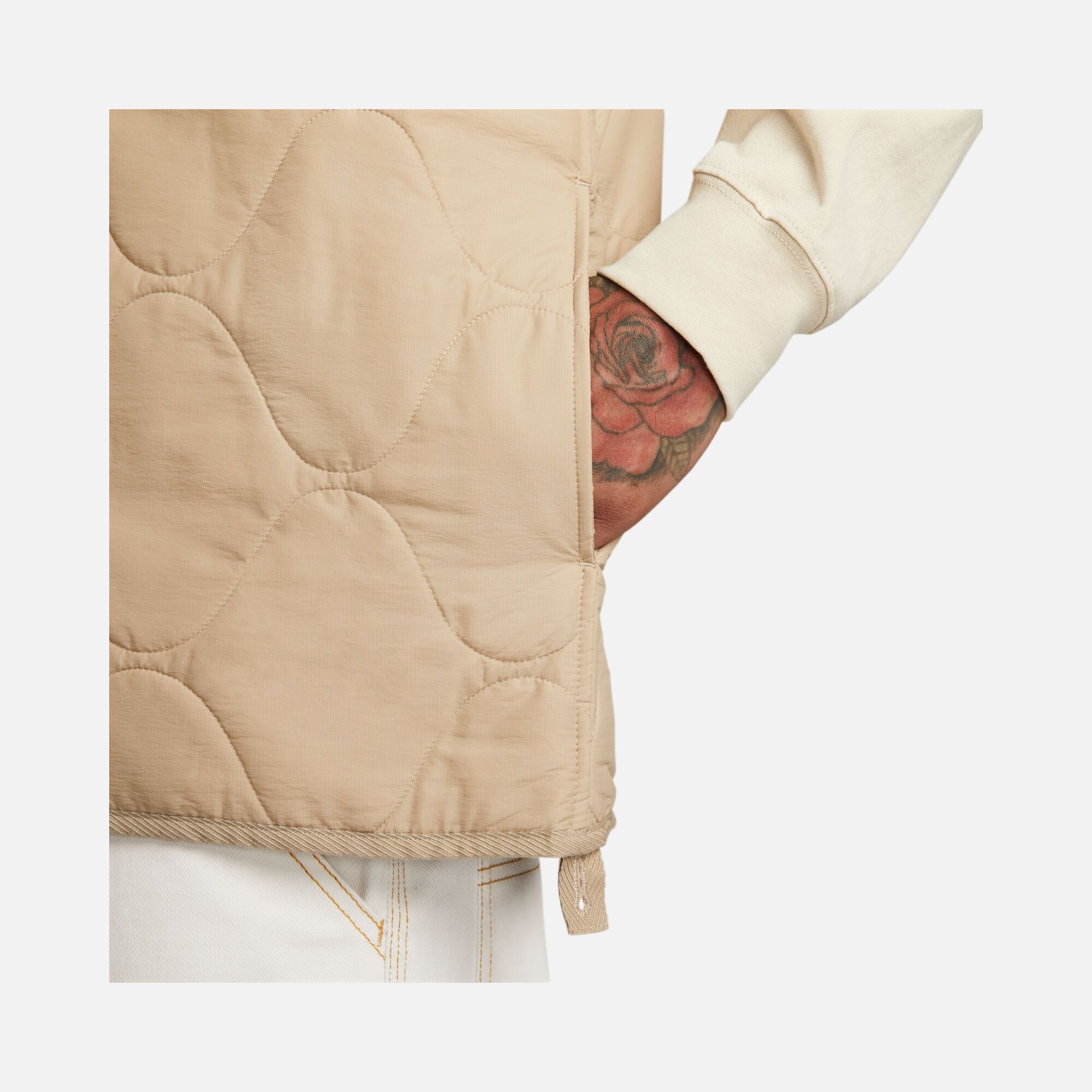 Nike Life Woven Insulated Military Quilted Full Button Erkek Yelek