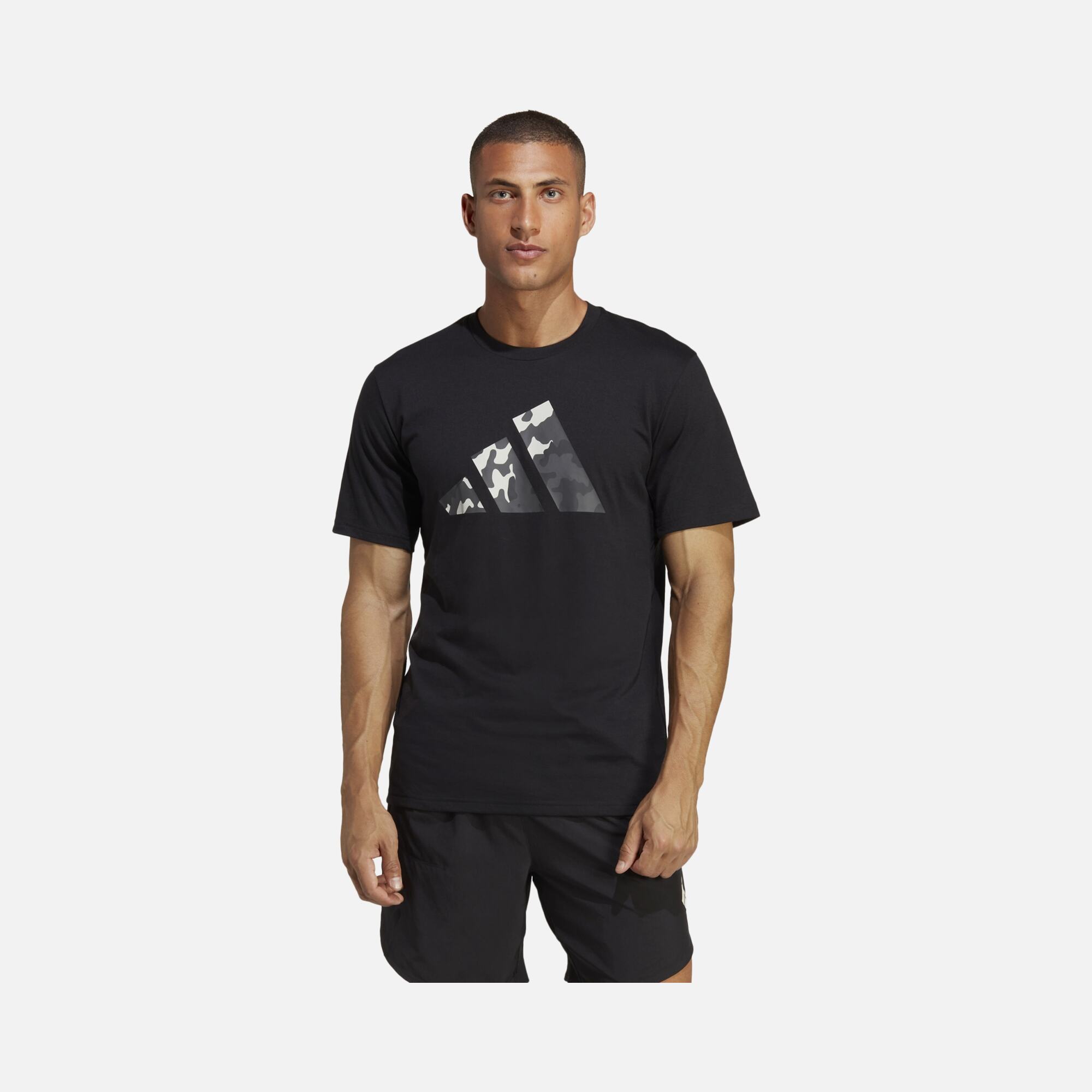 adidas Train Essentials Seasonal Logo Training Short-Sleeve Erkek tişört