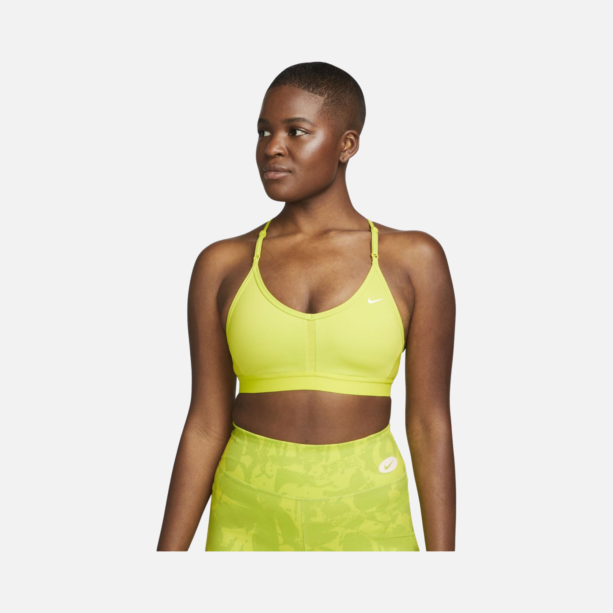 Nike Dri-Fit Indy V Neck Light-Support Sports Training Kadın Bra