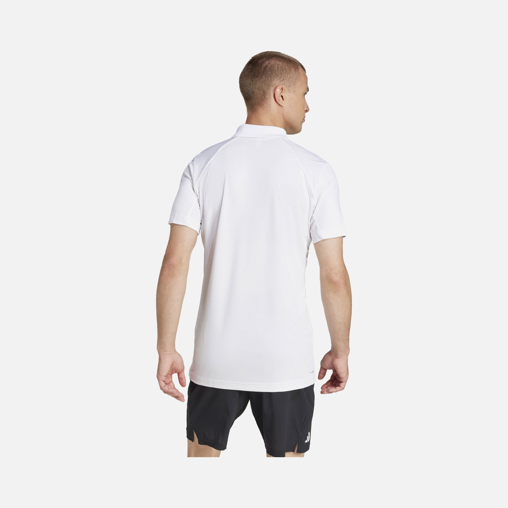 adidas Climacool Tennis FreeLift Slim Cut 3-Button Ribbing Polo Short-Sleeve Erkek Tişört