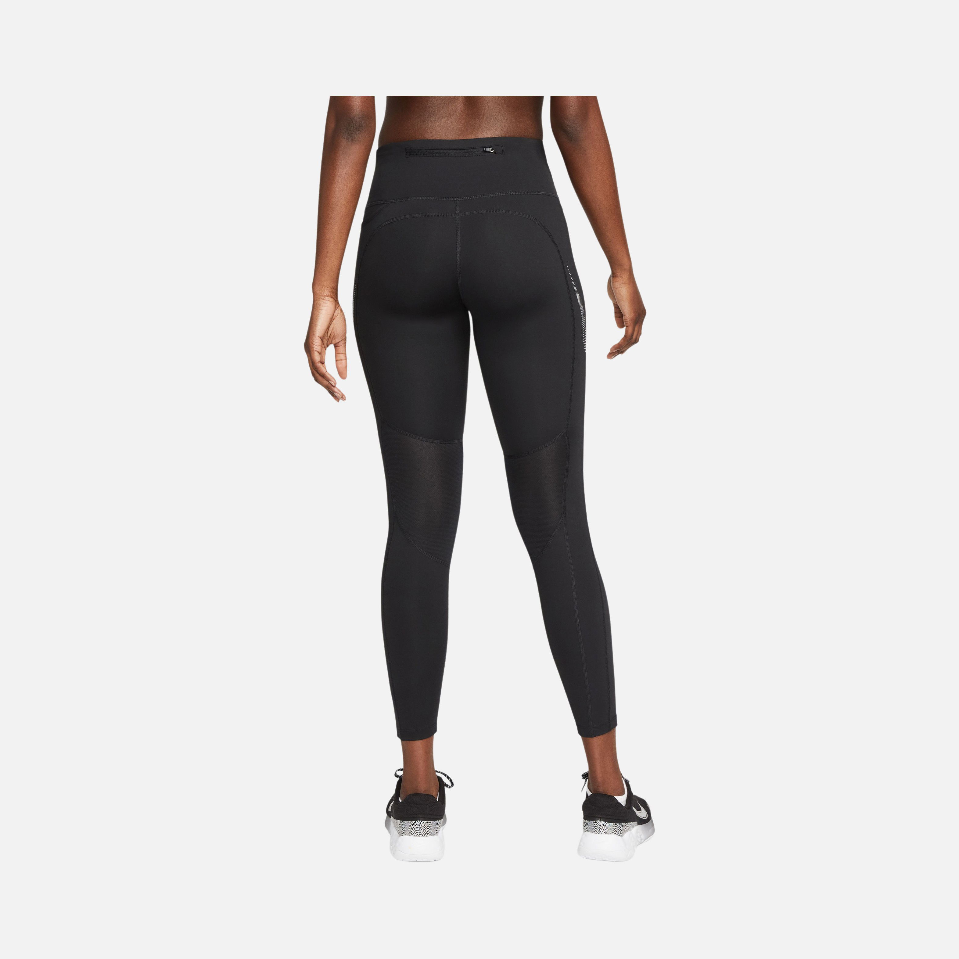 Nike Dri-Fit Fast Mid-Rise Swoosh HBR Graphic 7/8 Running Kadın Tayt