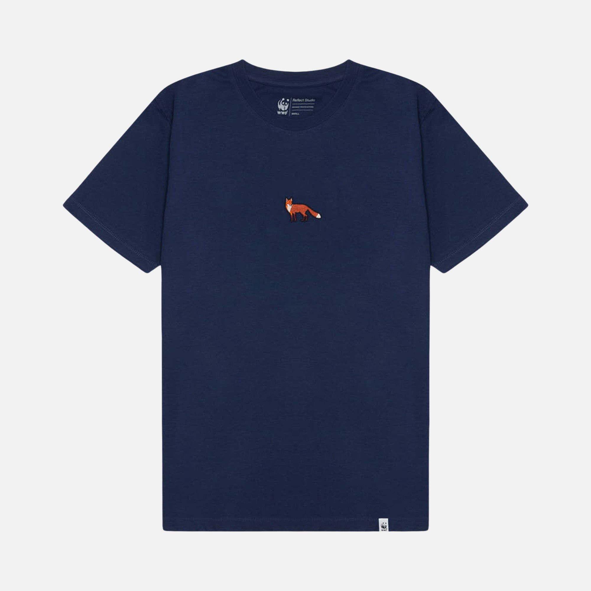 WWF Sportswear Kızıl Tilki Embroidered Short-Sleeve Unisex Tişört