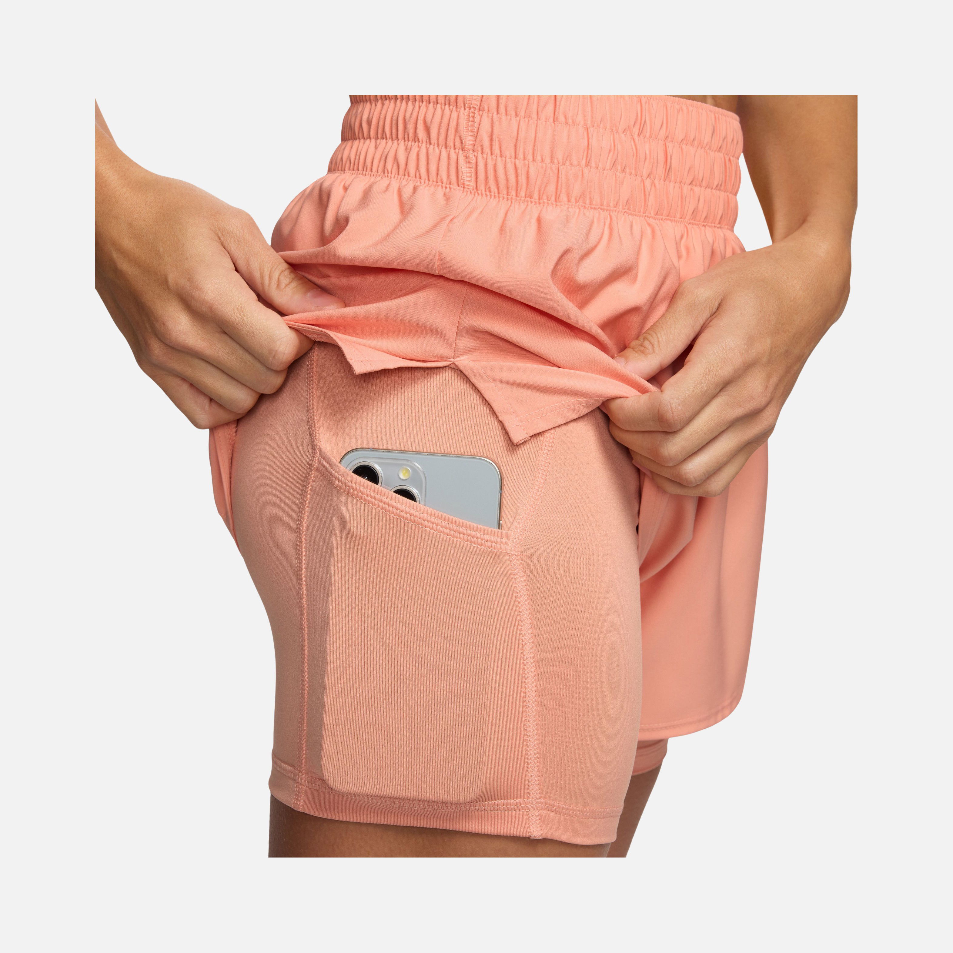 Nike Dri-Fit One High-Waisted 3" 2-in-1 Training Kadın Şort