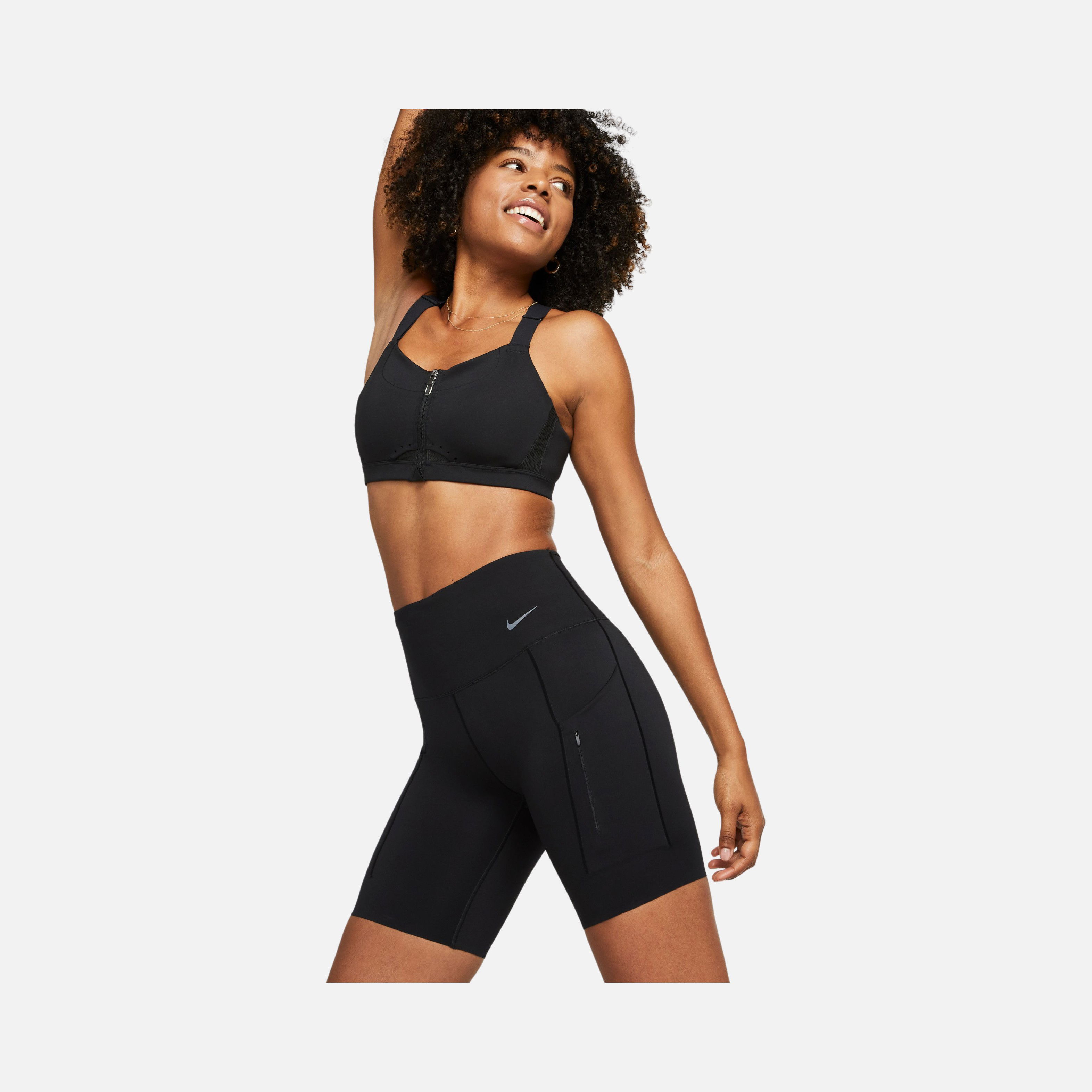 Nike Dri-Fit Go Firm-Support High-Waisted 20cm (approx.) Biker Training Kadın Şort