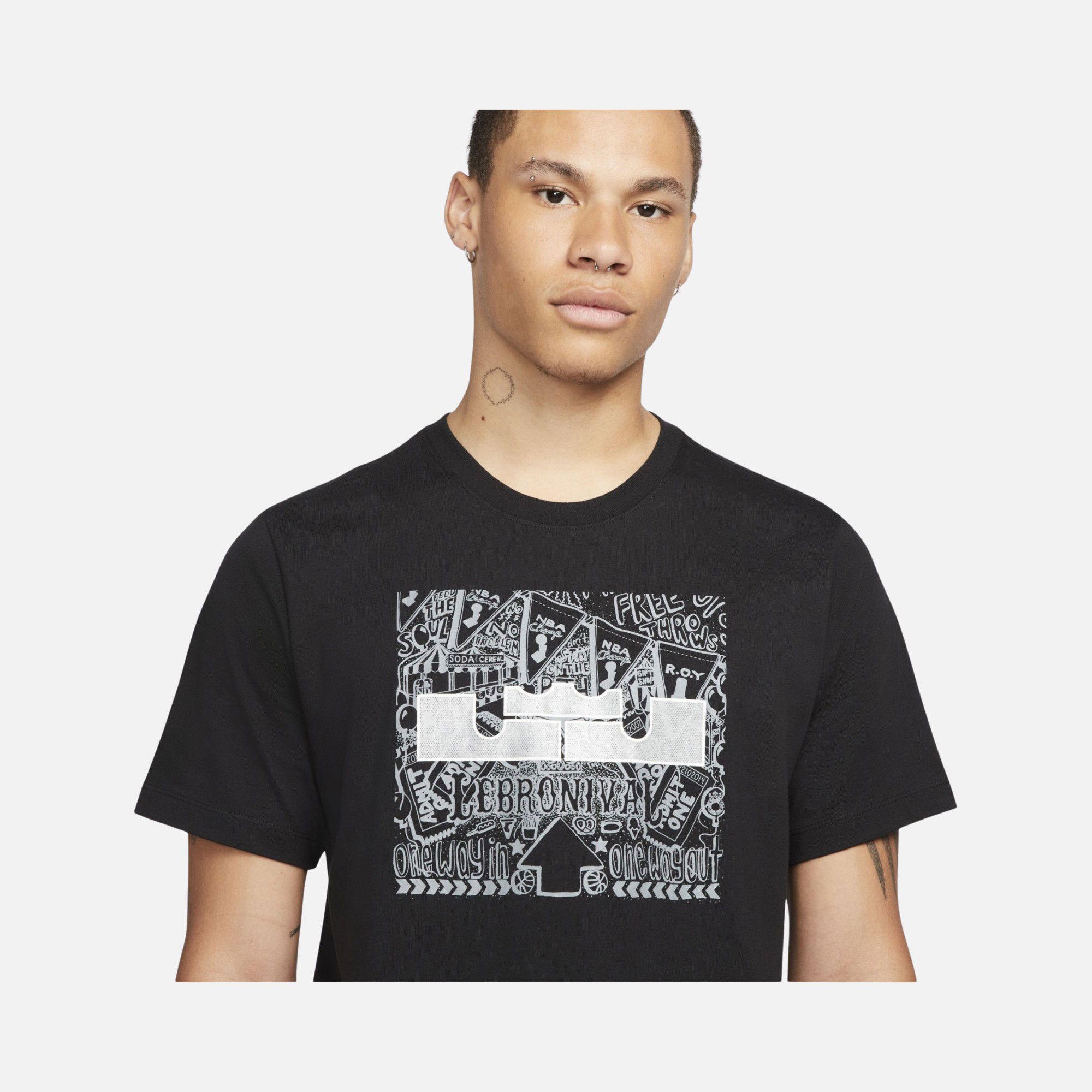 Nike LeBron ''One Way In & One Way Out'' Graphic Short-Sleeve Erkek Tişört
