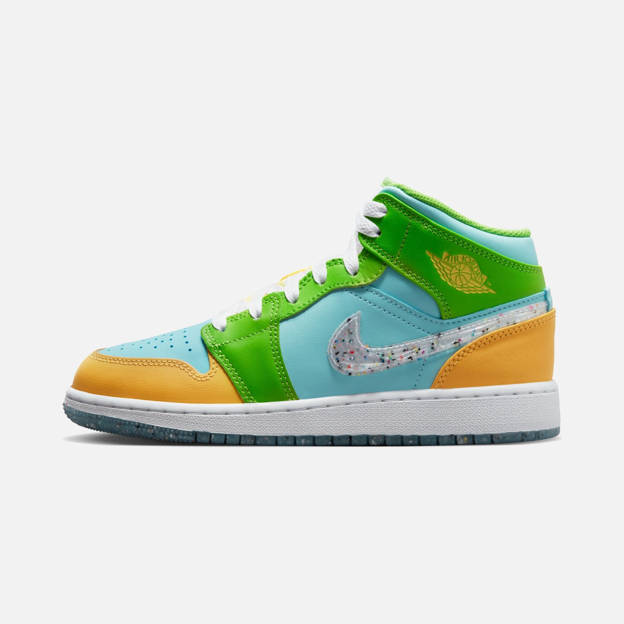 Nike Air Jordan 1 Mid SE ''Grind Swoosh'' (GS) Spor Ayakkabı