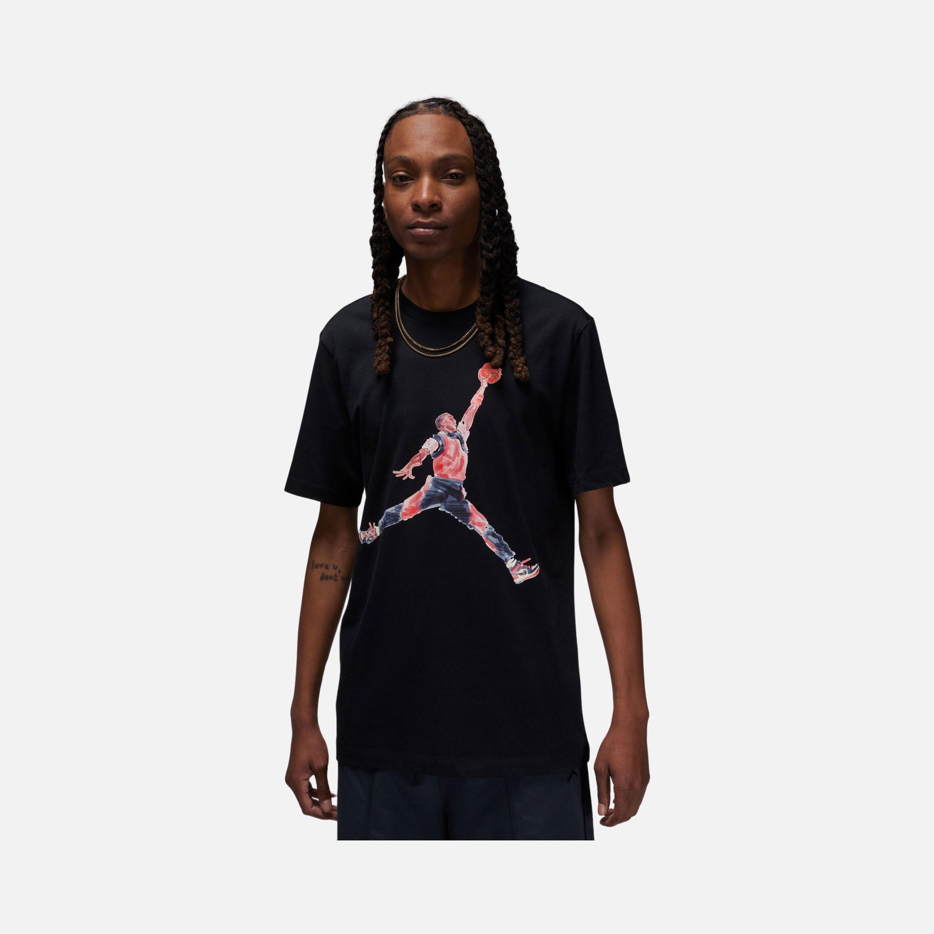 Nike Jordan Brand Jumpman Watercolor Graphic Short-Sleeve Erkek Tişört