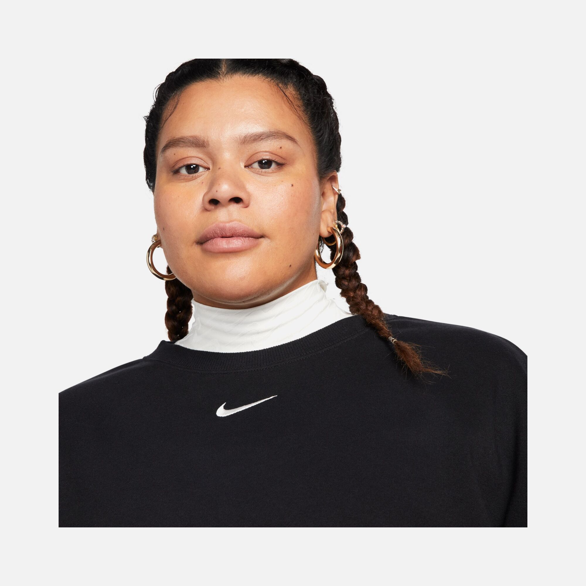 Nike Sportswear Phoenix Fleece Oversized Crew-Neck (Plus Size) Kadın Sweatshirt