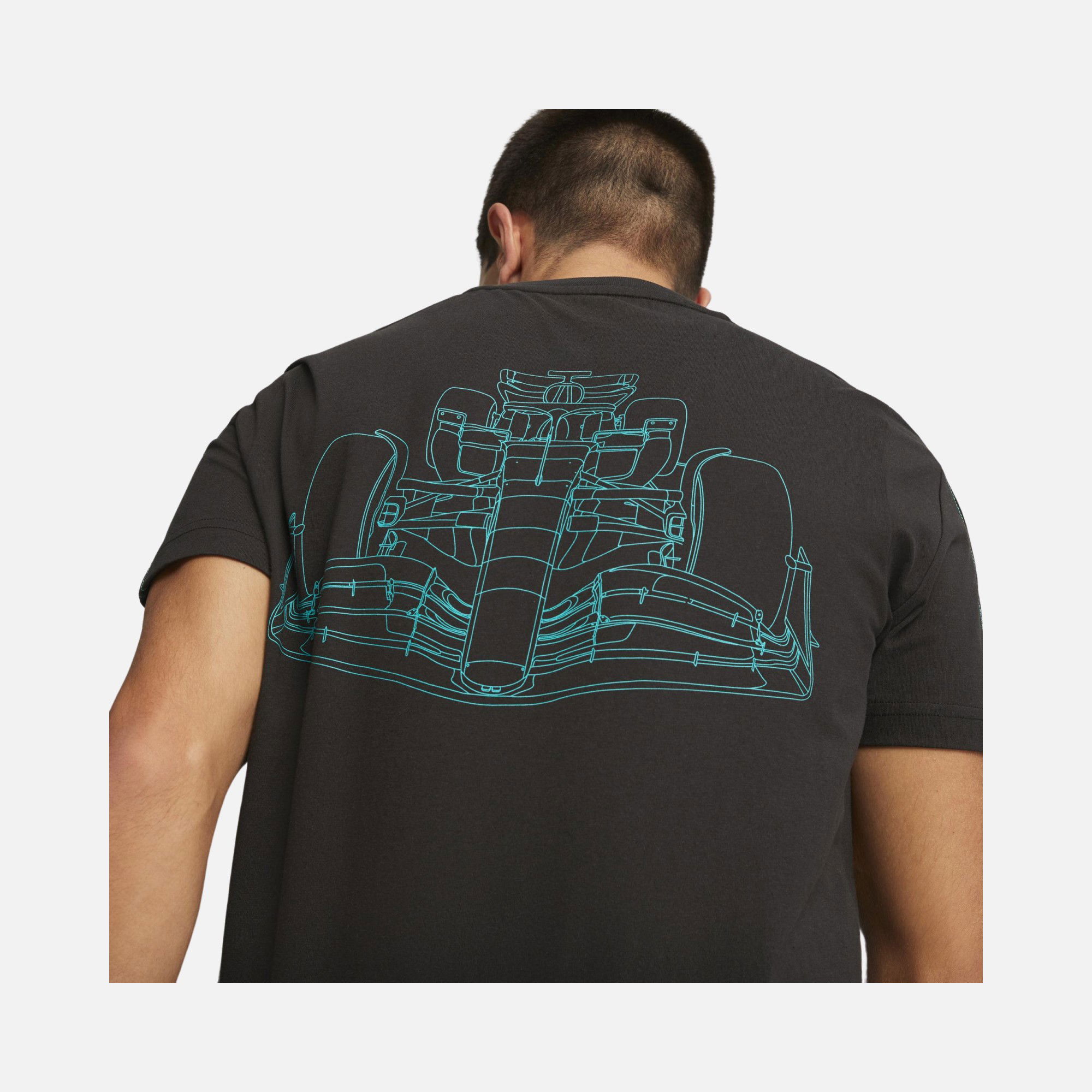 Puma Sportswear Mercedes-AMG Petronas Motorsport F1 Graphic Short-Seeve Erkek Tişört