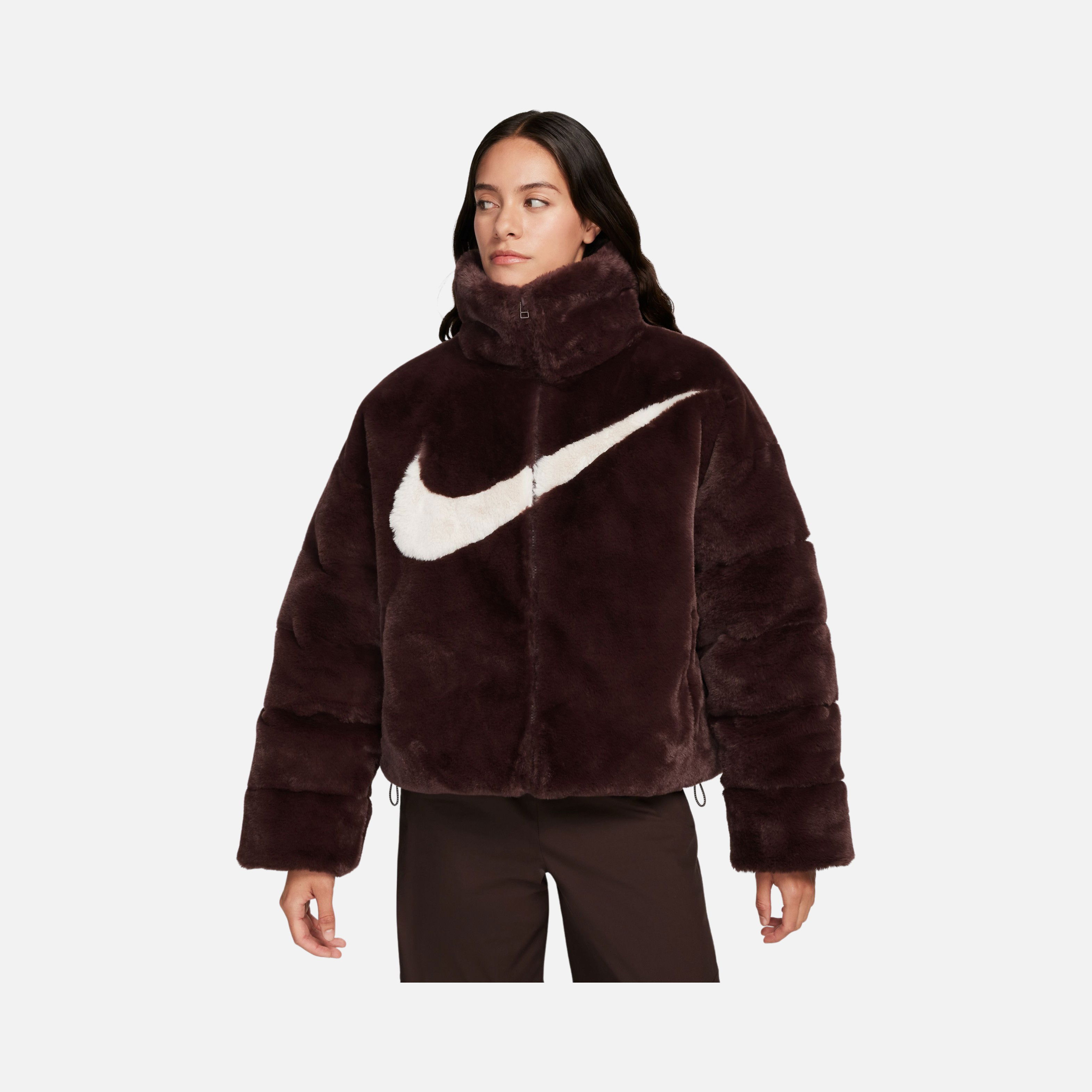 Nike Sportswear Essential Oversized Faux Fur Puffer Full-Zip Kadın Ceket