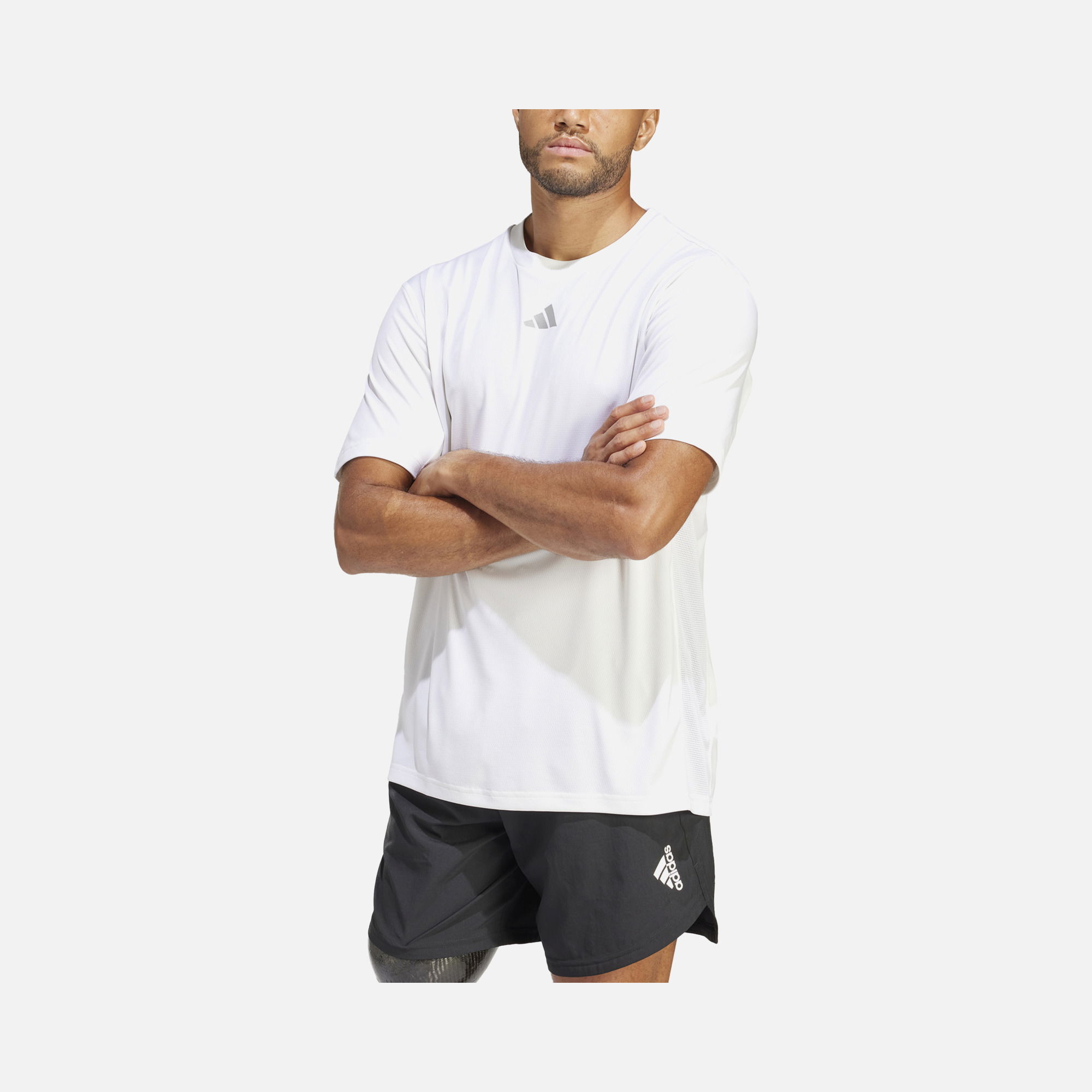 adidas Hiit 3-Stripes Training Short-Sleeve Erkek Tişört