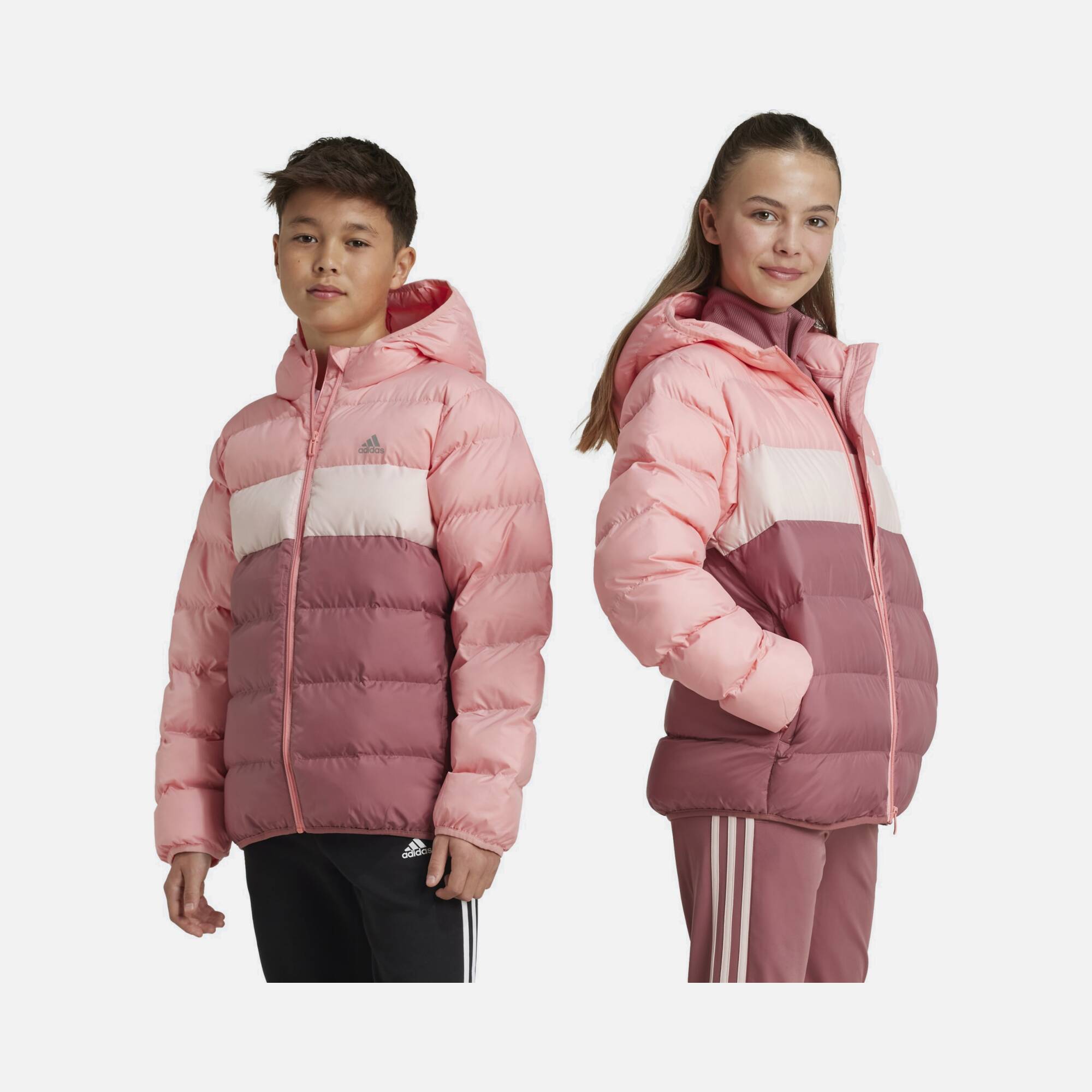 adidas Sportswear Synthetic Down Full-Zip Hoodie Çocuk Mont