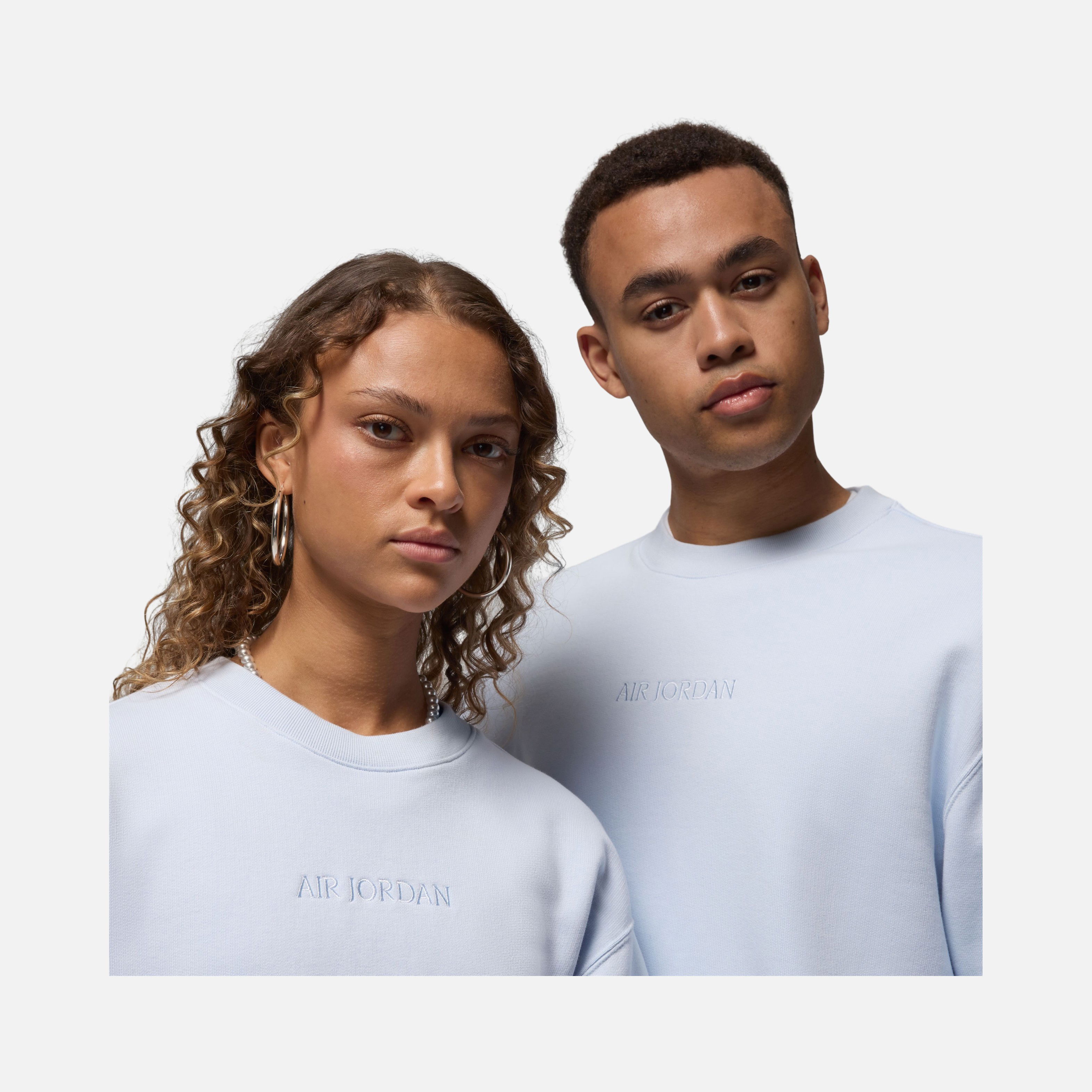 Nike Air Jordan Wordmark Fleece Crew-Neck Erkek Sweatshirt