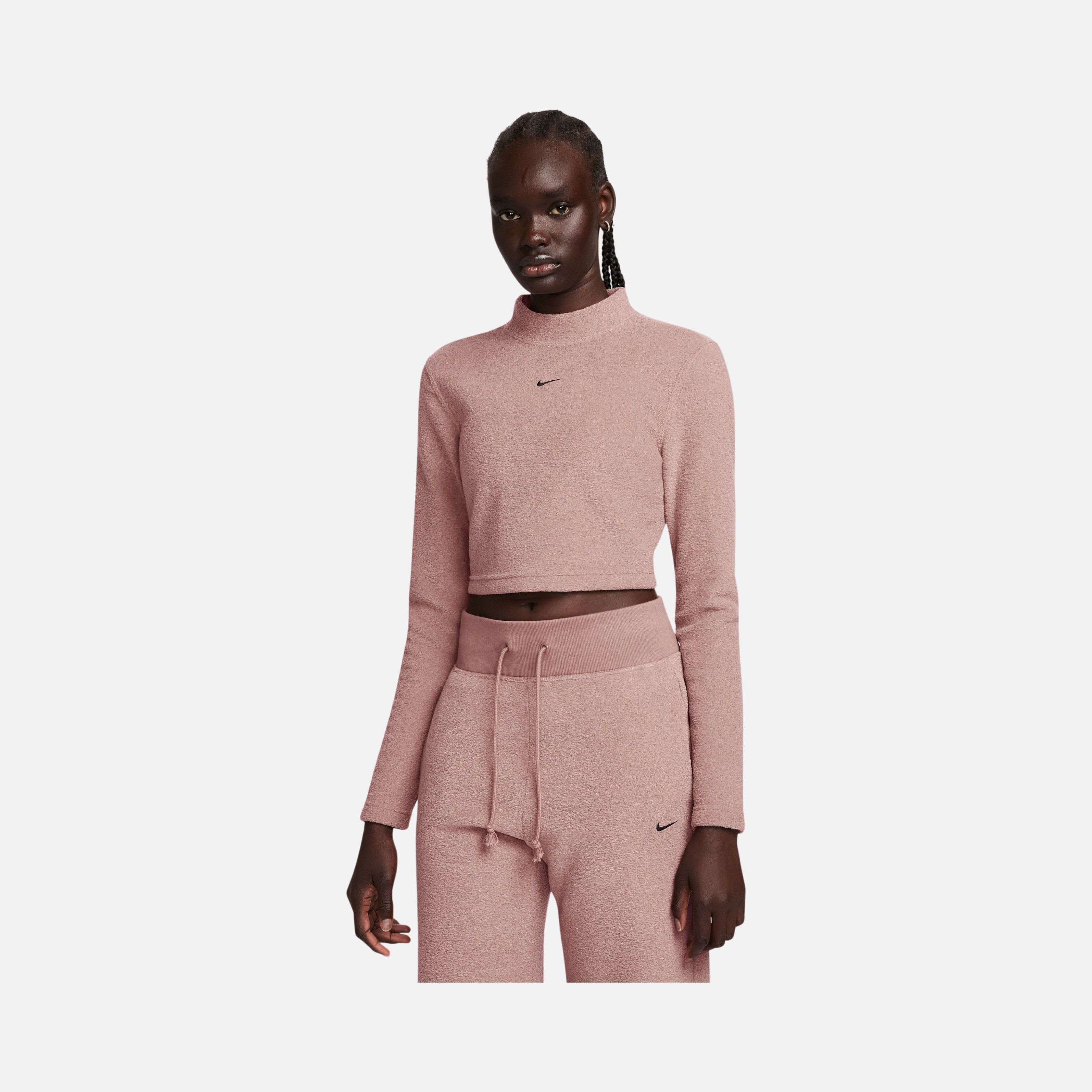 Nike Sportswear Phoenix Plush Fleece Slim Mock-Neck Kadın Sweatshirt