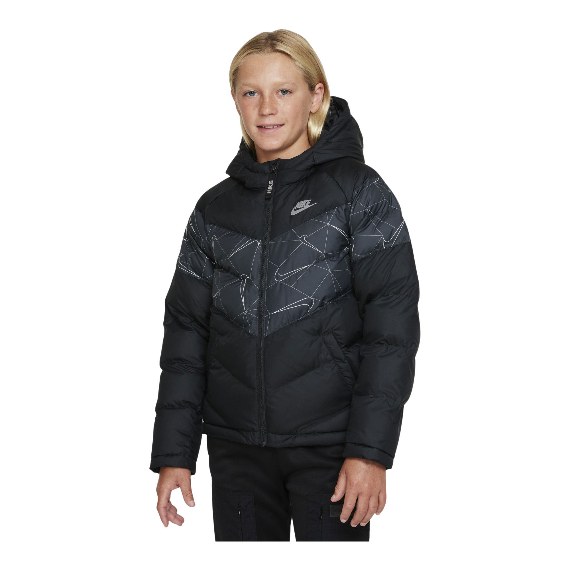 Nike Sportswear Synthetic-Fill Full-Zip Hoodie (Boys') Çocuk Mont