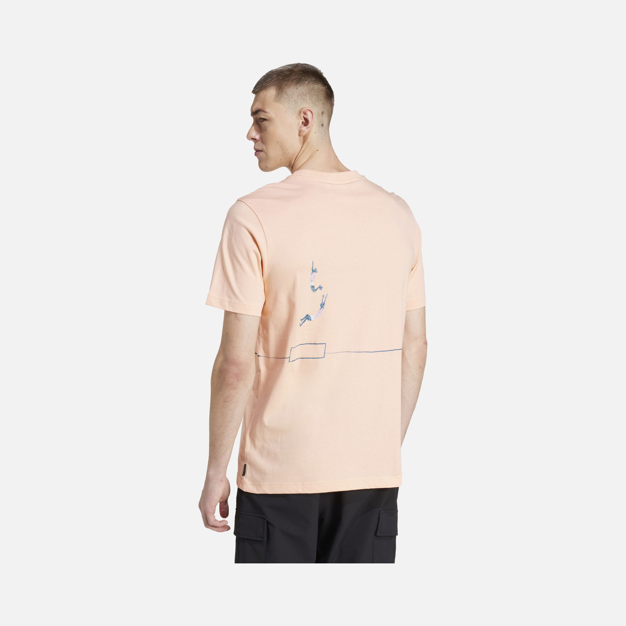 adidas Originals Q12 ''Fun Pole Vault Graphic'' Short-Sleeve Erkek Tişört