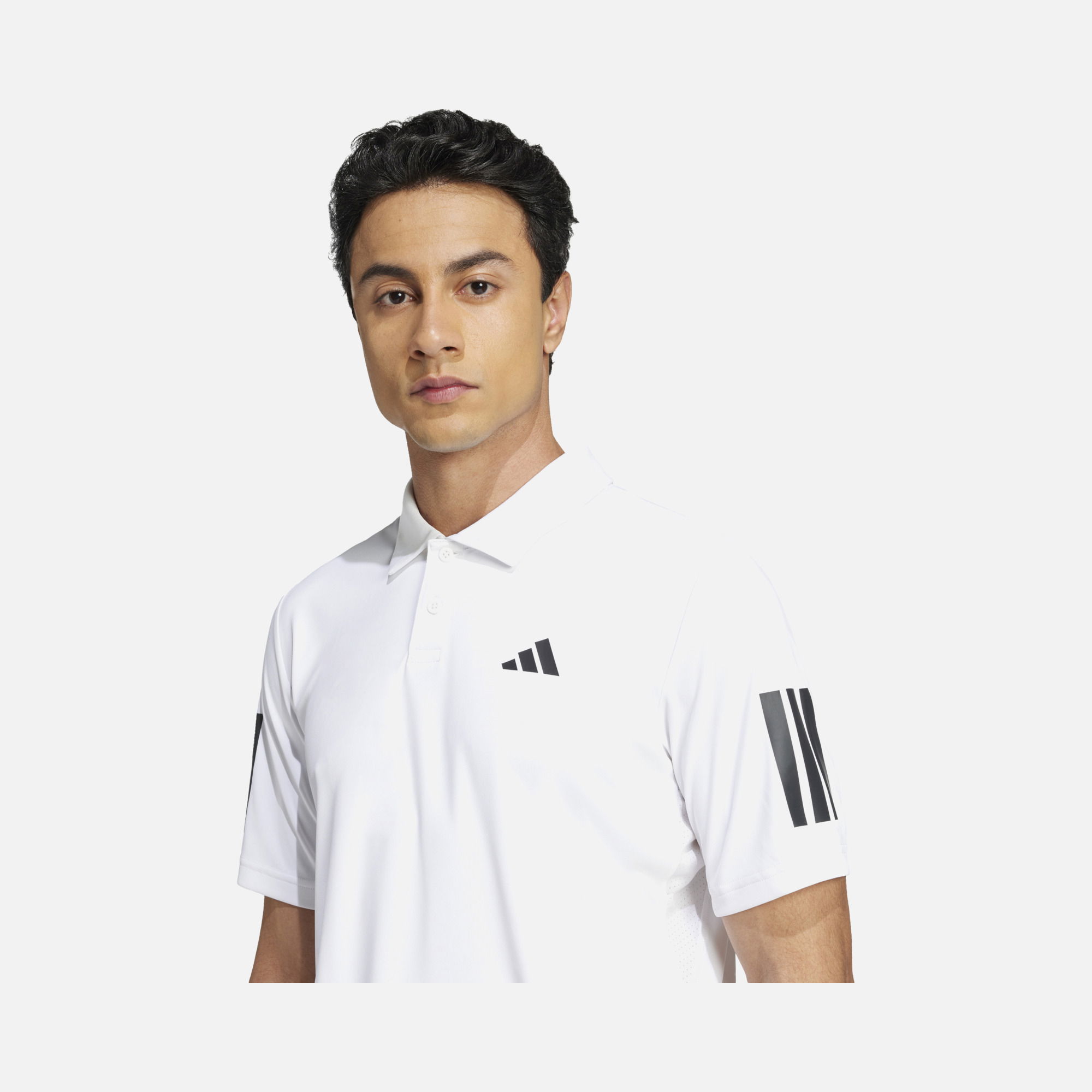 adidas Climacool Club Tennis 3-Stripes Two Button Polo Collar FreeLift Design Short-Sleeve Erkek Tişört