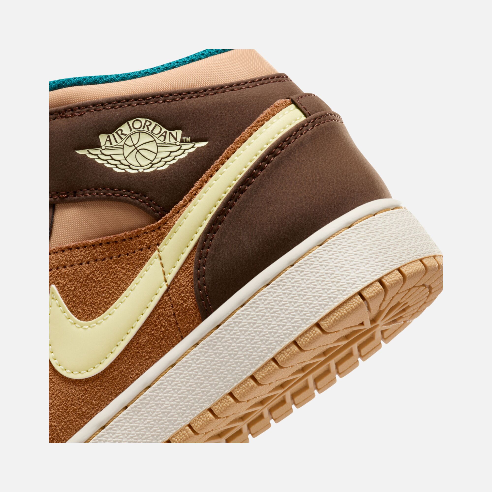 Nike Air Jordan 1 Mid SE ''Suede & Leather Details'' (GS) Spor Ayakkabı