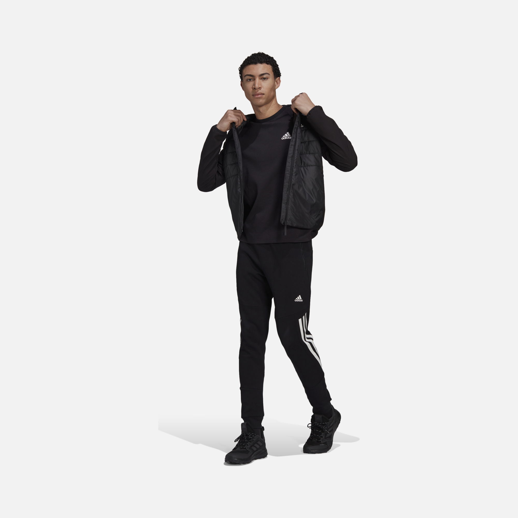 adidas Sportswear Essentials Insulated 3-Stripes Full-Zipp Hooded Erkek Ceket