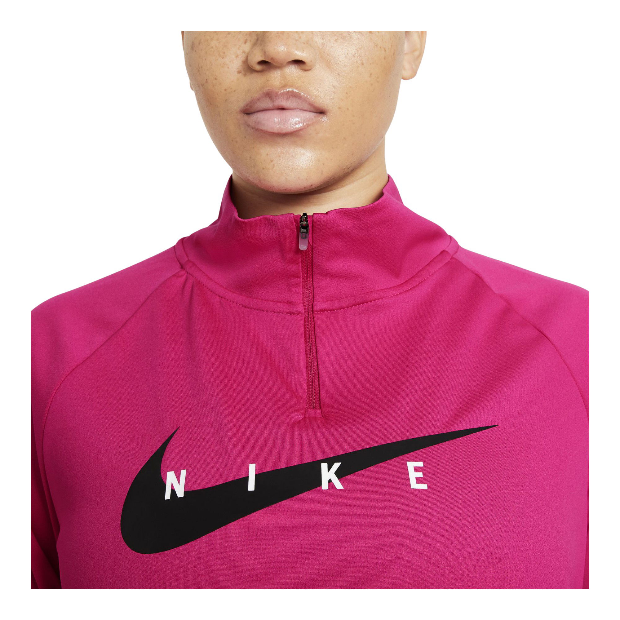 Nike Swoosh Running Half-Zip Long-Sleeve Kadın Tişört