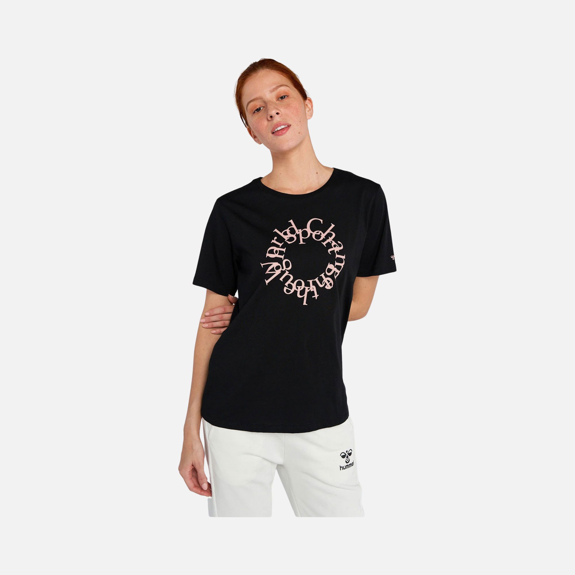 Hummel Sportswear Sofia Motto Graphic Short-Sleeve Kadın Tişört