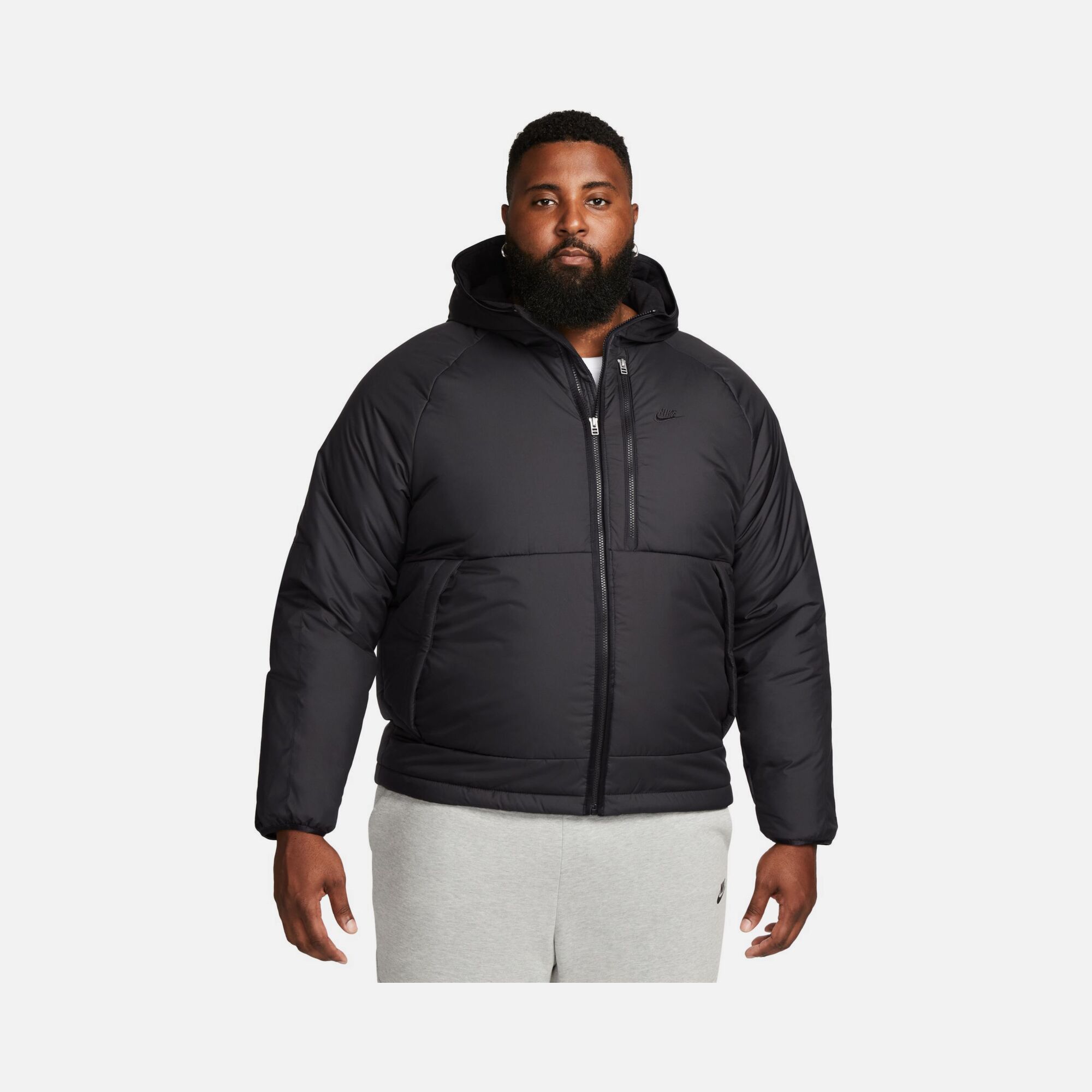 Nike Sportswear Therma-Fit Legacy Full-Zip Hoodie Erkek Mont