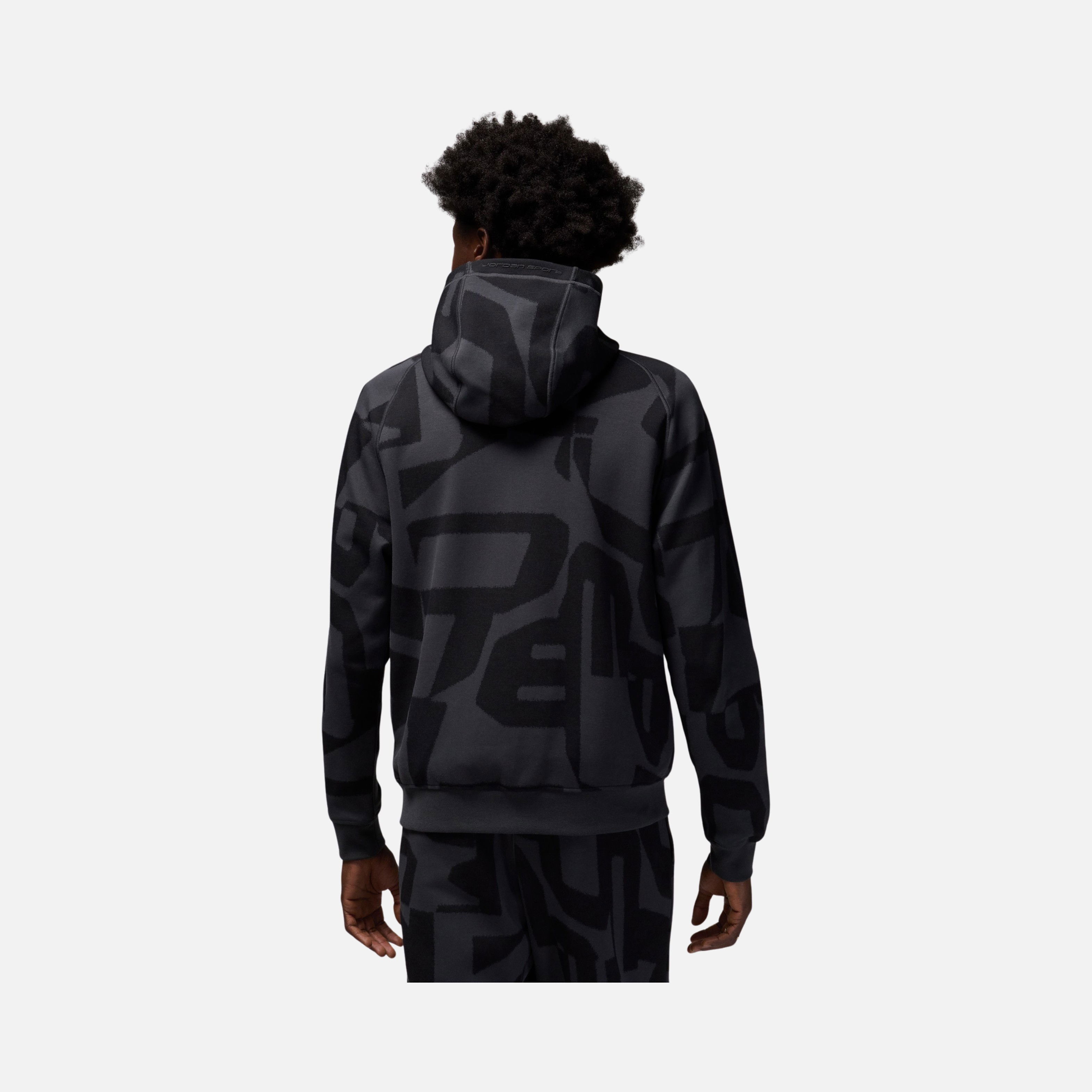 Nike Jordan Dri-Fit Sport Hoop All Over Printed Fleece Full-Zip Hoodie Erkek Sweatshirt