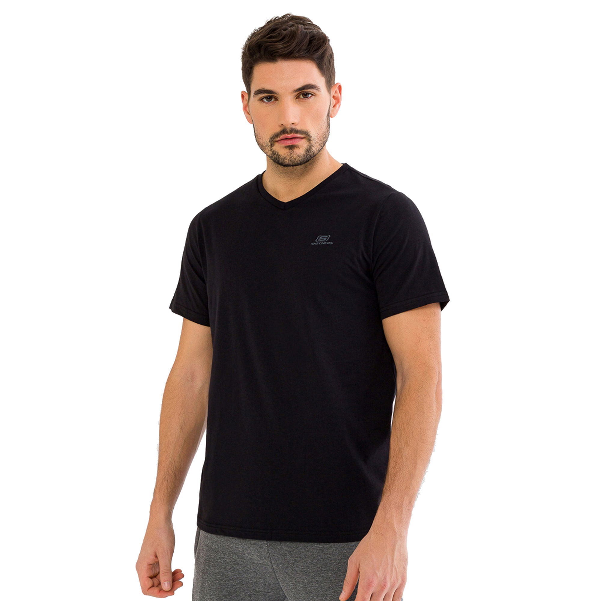 Skechers Graphic V Neck Short-Sleeve Erkek Tişört