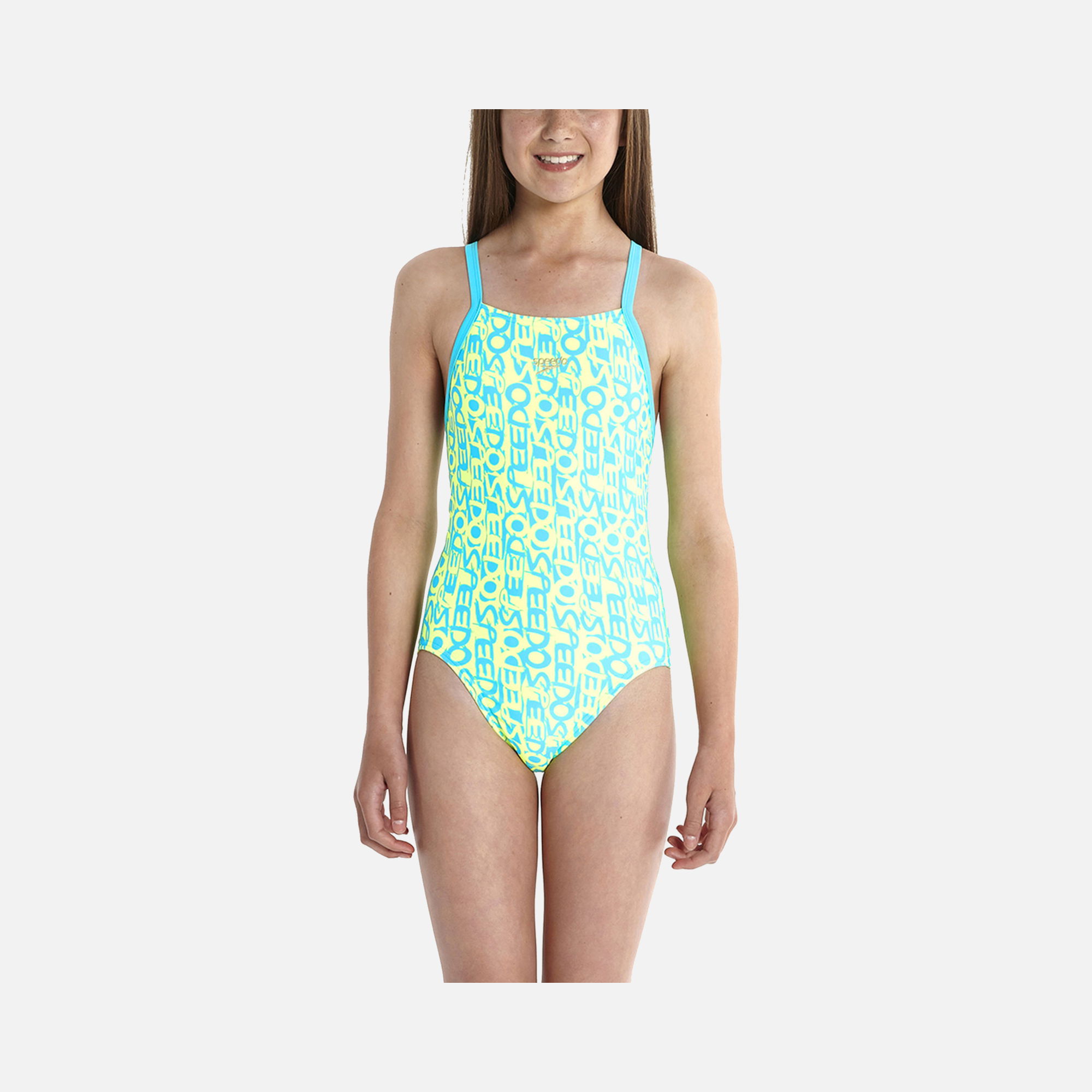Speedo All Over Rippleback (Girls') Çocuk Mayo