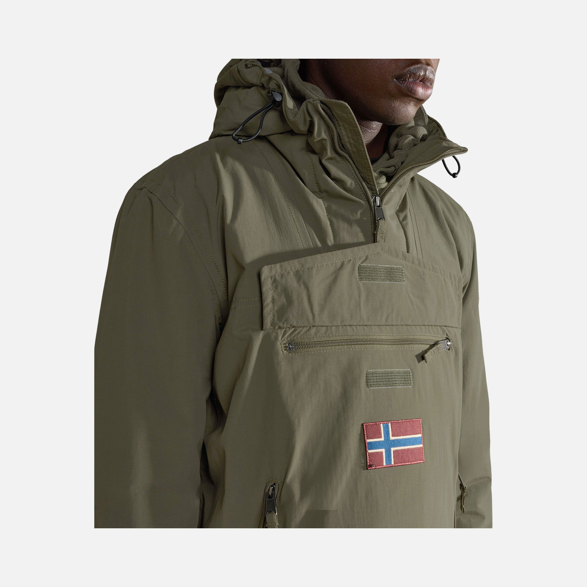 Napapijri Sportswear Rainforest Pocket Winter Half-Zip Hoodie Erkek Ceket