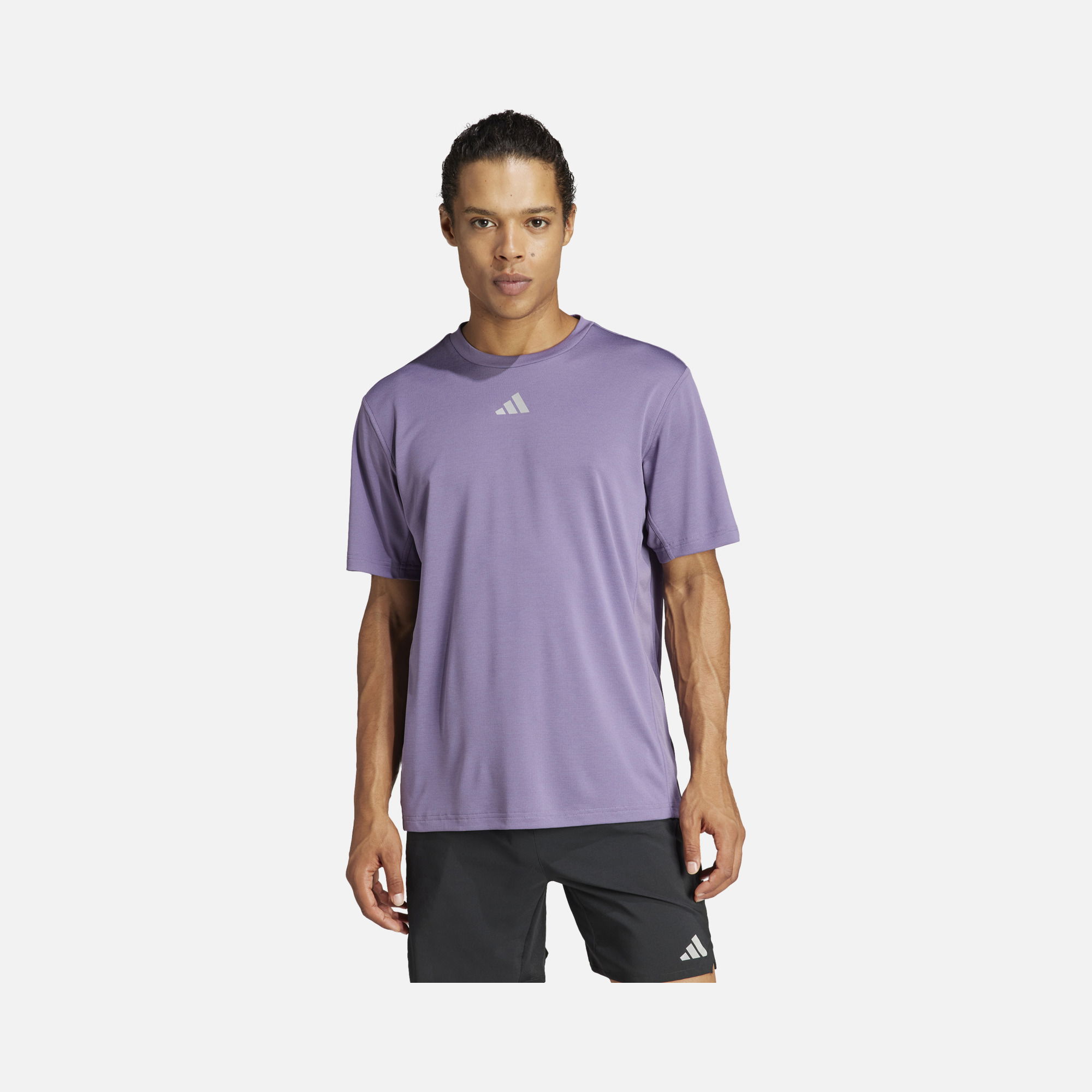 adidas Hiit 3-Stripes Training Short-Sleeve Erkek Tişört