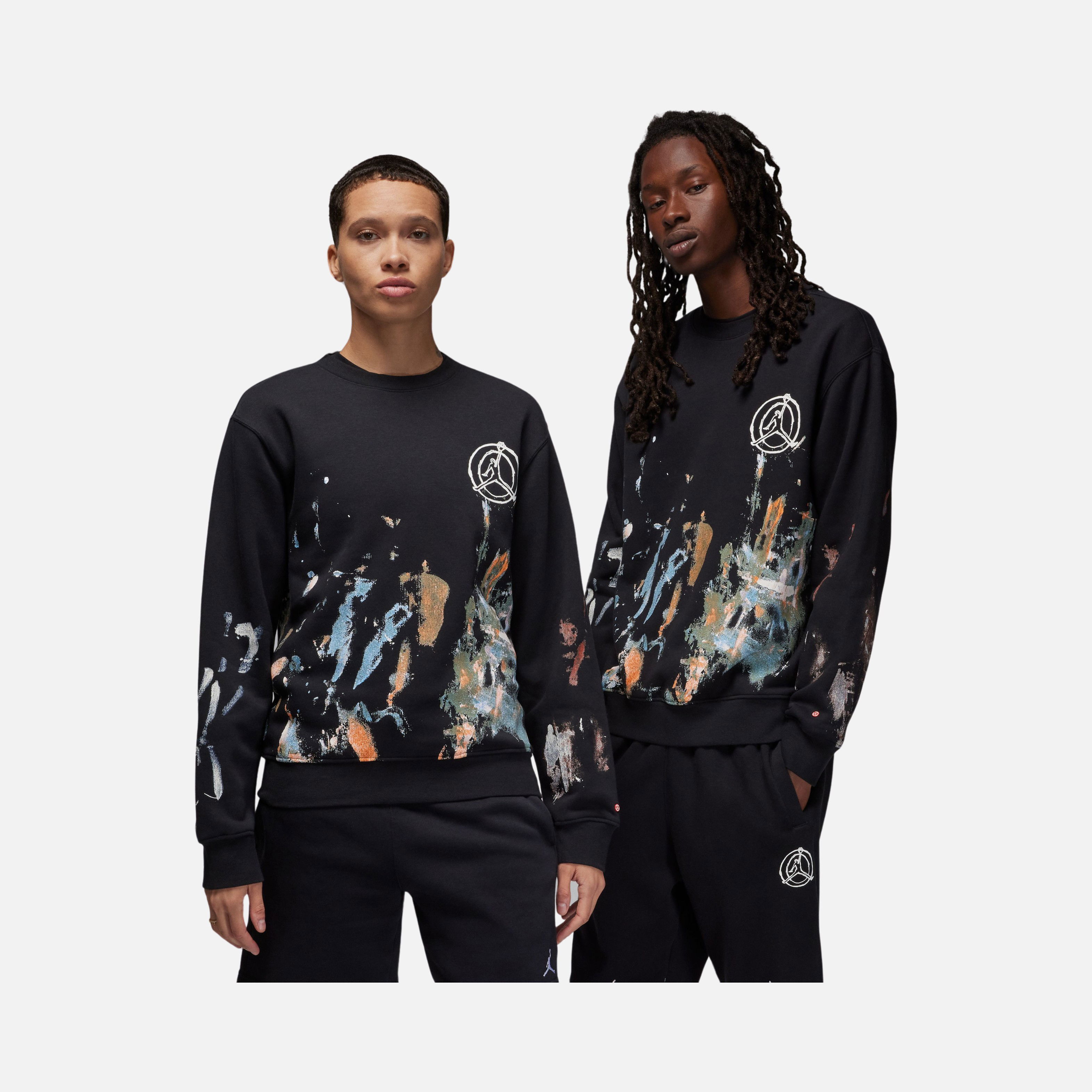 Nike Jordan Artist Series by Jammie Holmes Fleece Crew Erkek Sweatshirt