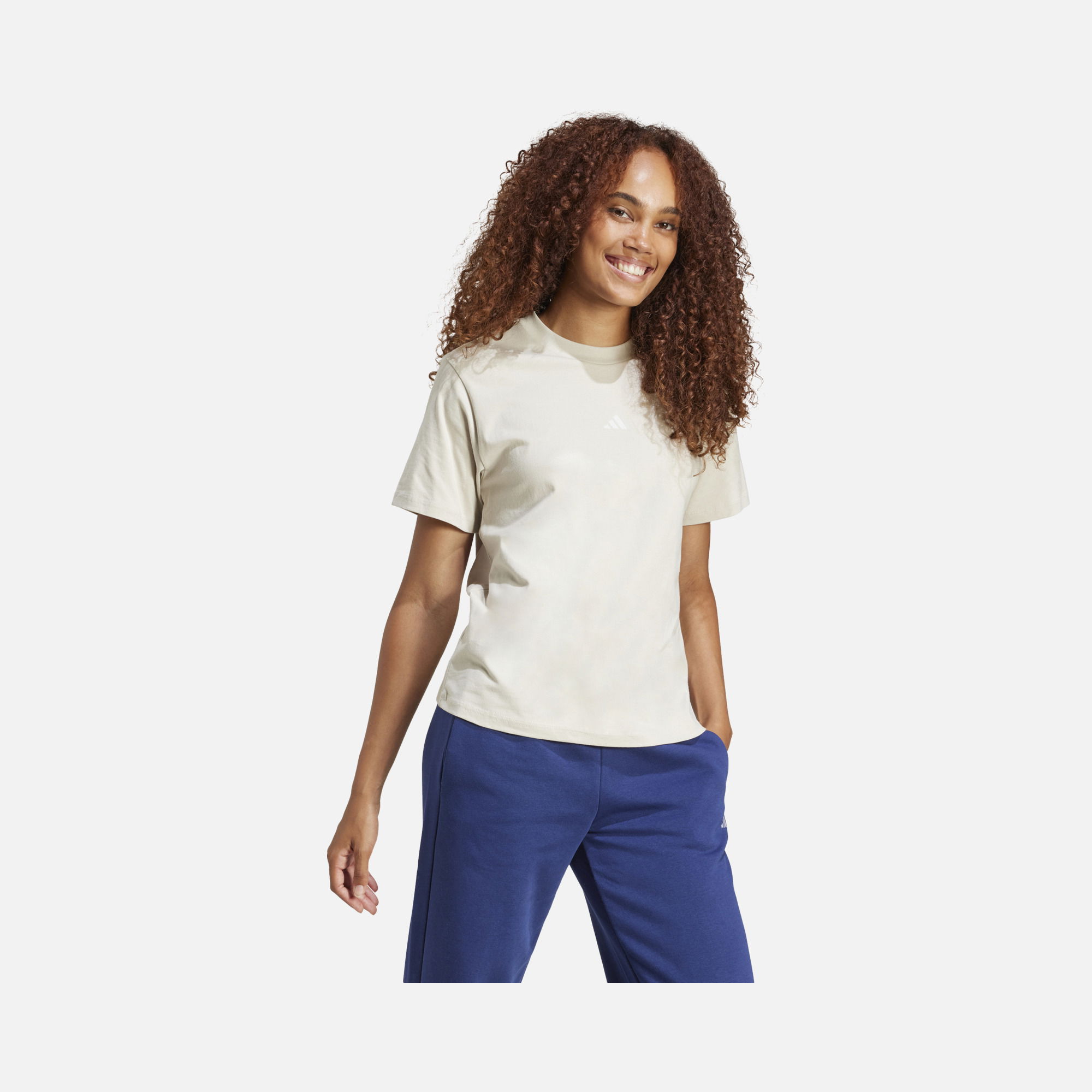 adidas Sportswear Essentials Small Logo Cotton Crew Neck Short-Sleeve Kadın Tişört