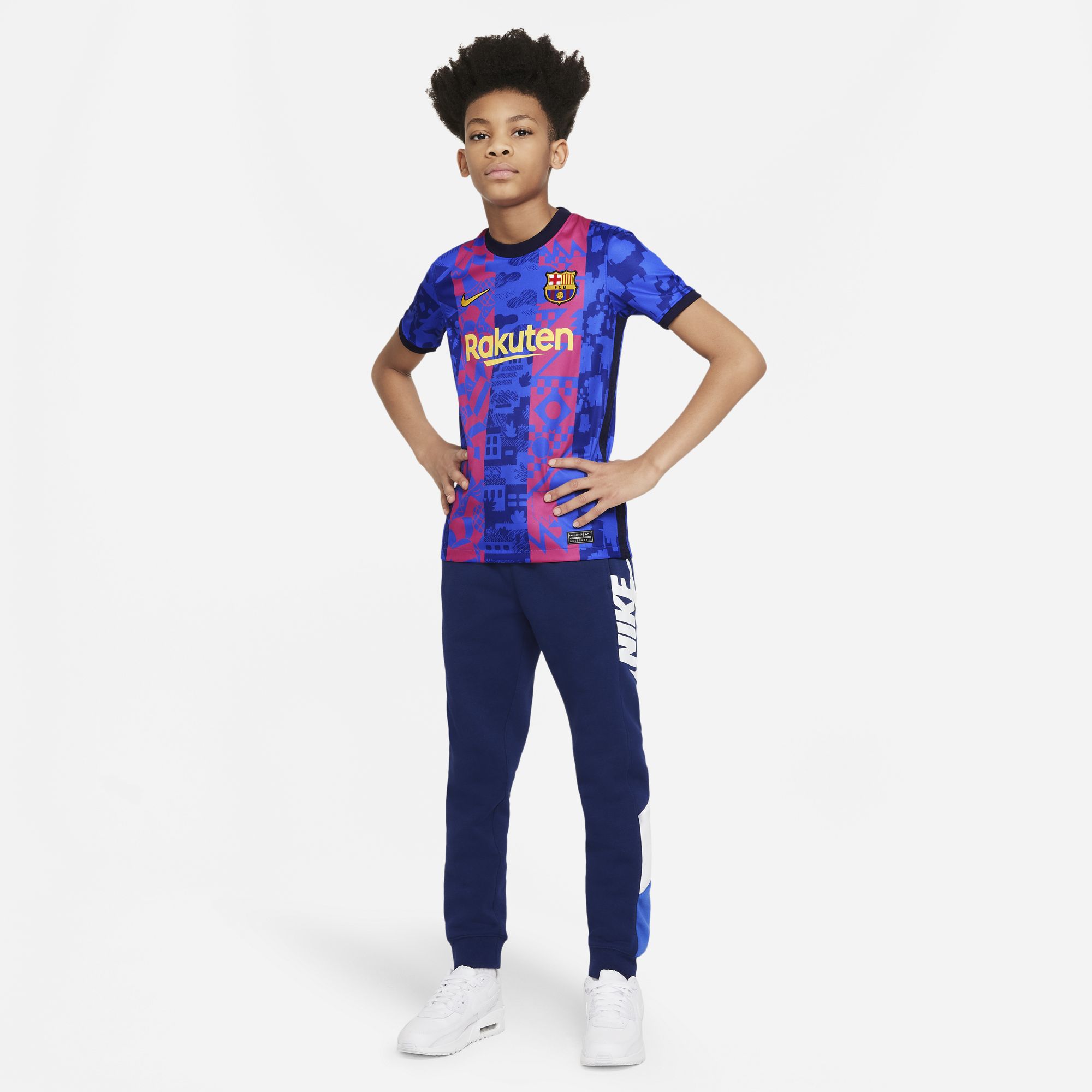 Nike FC Barcelona 2021-2022 Stadyum Üçüncü Takım Çocuk Forma