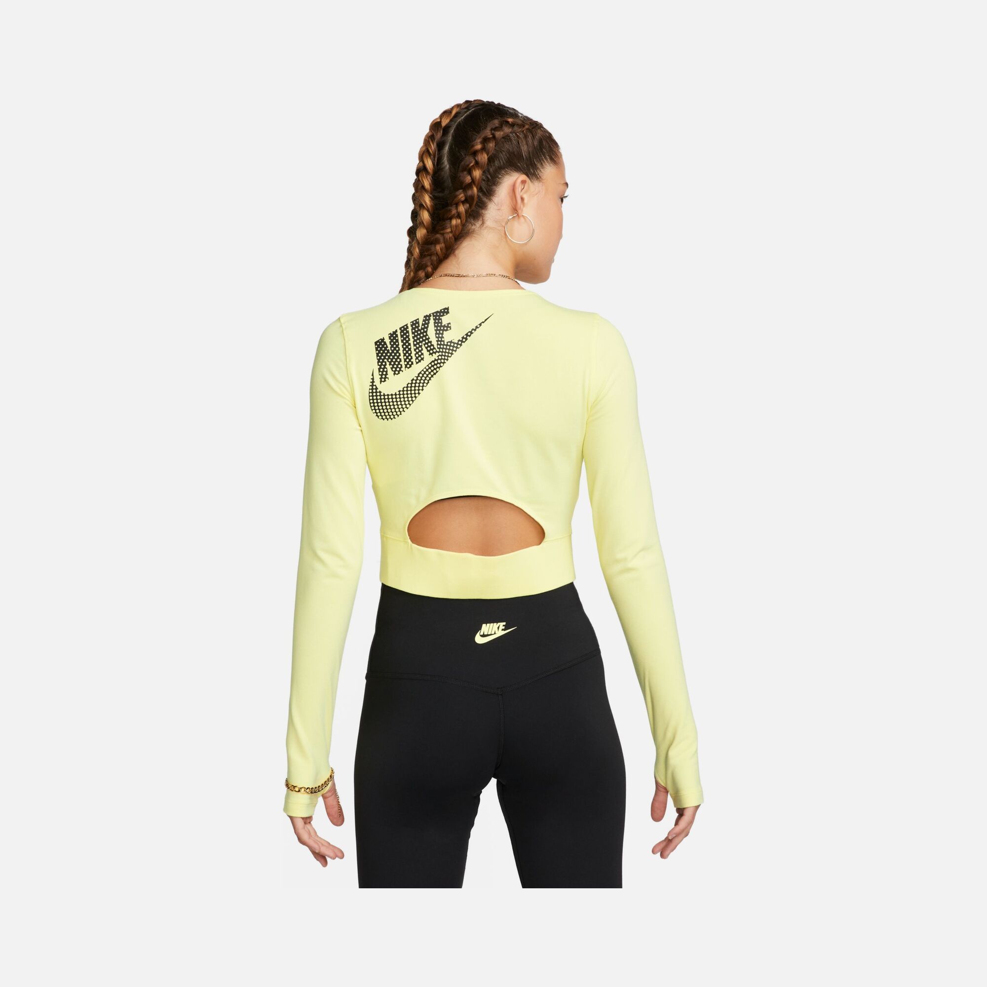 Nike Sportswear Gel-Dance Cropped Long-Sleeve Kadın Tişört