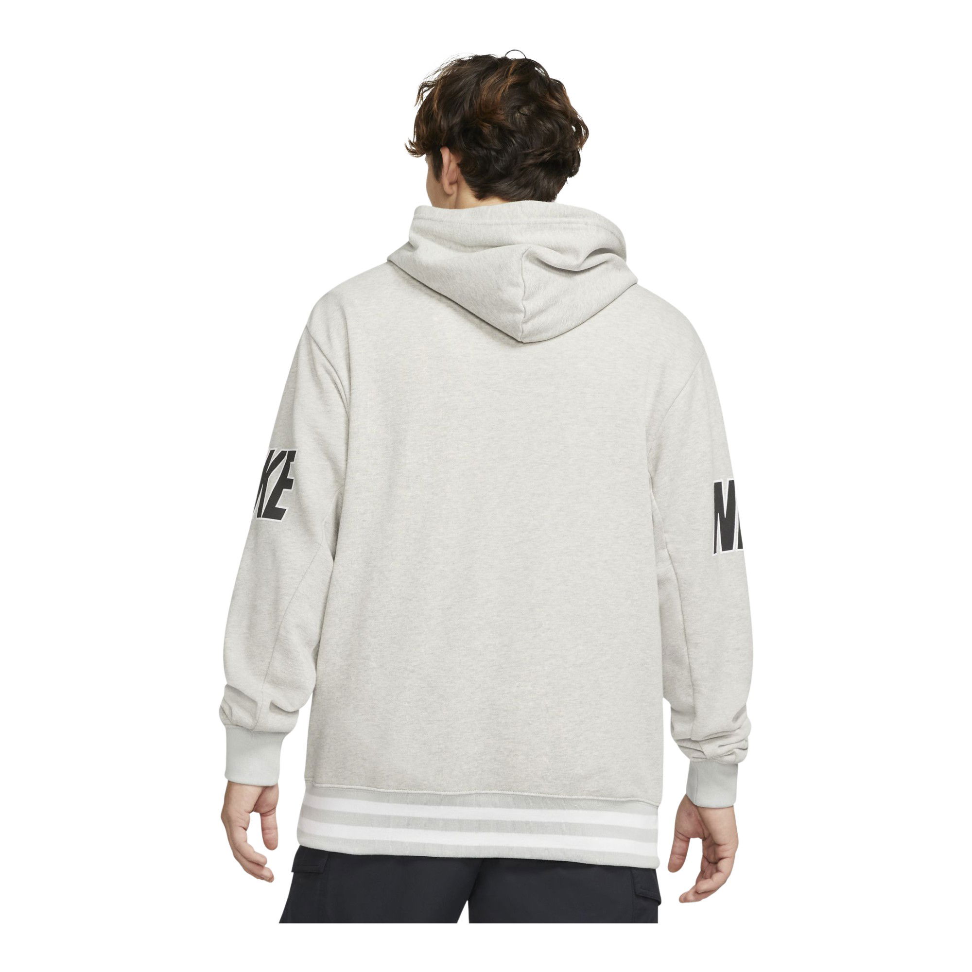 Nike Sportswear Doubled-Up Print French Terry Pullover Hoodie Erkek Sweatshirt