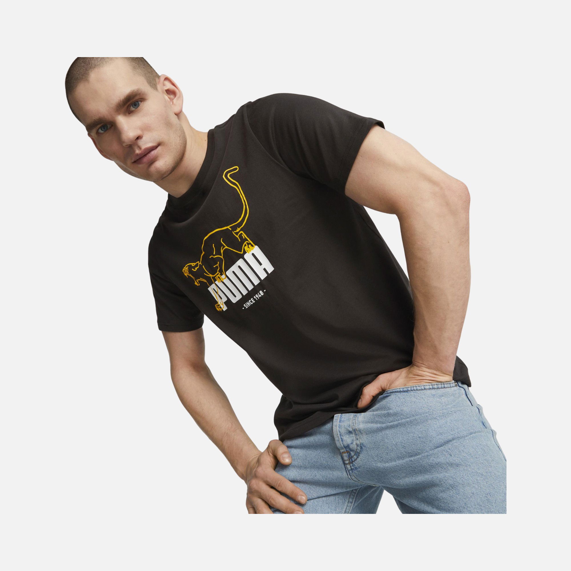 Puma Sportswear Graphics Animal Short-Sleeve Erkek Tişört