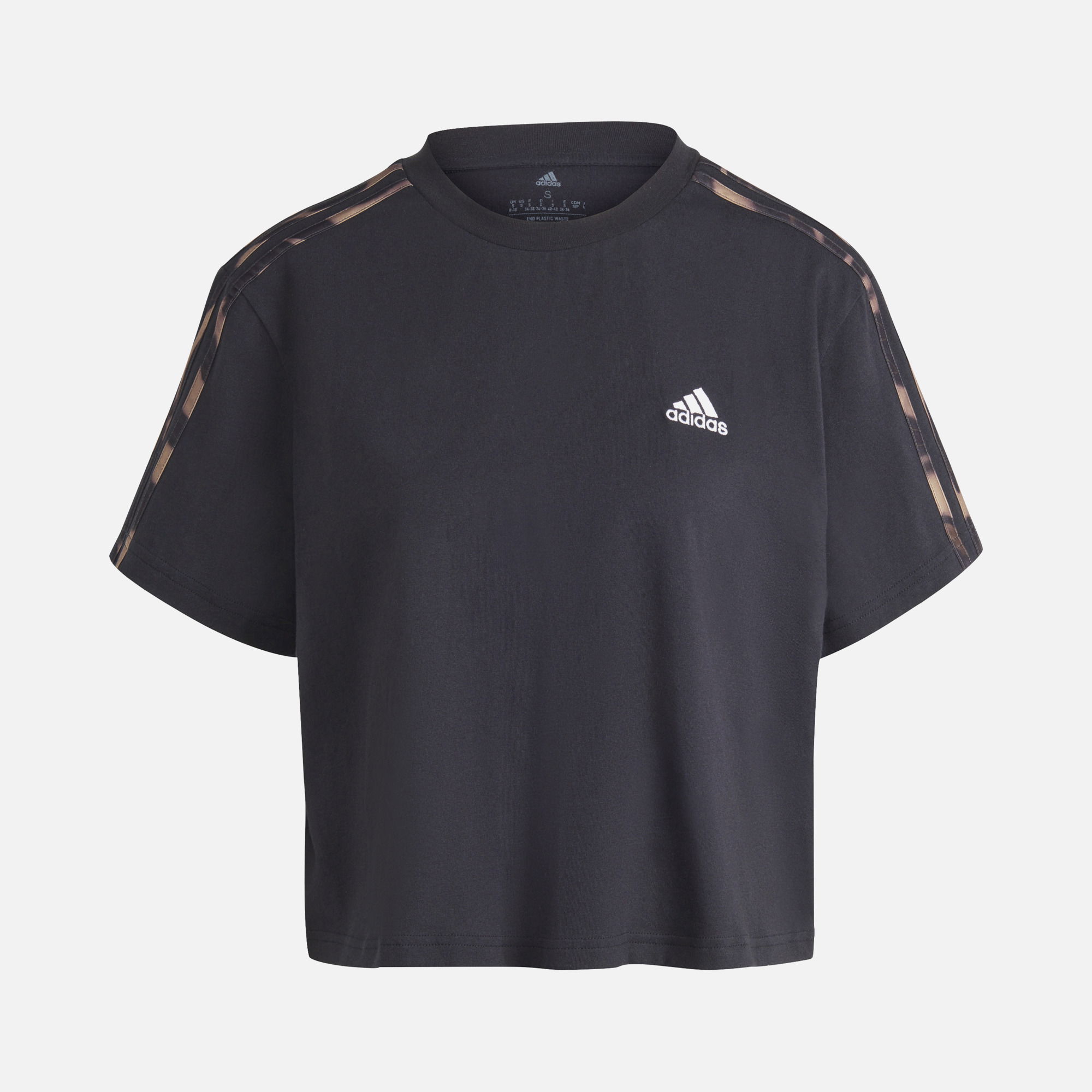 adidas Sportswear Vibrant Print 3-Stripes Short-Sleeve Kadın Tişört